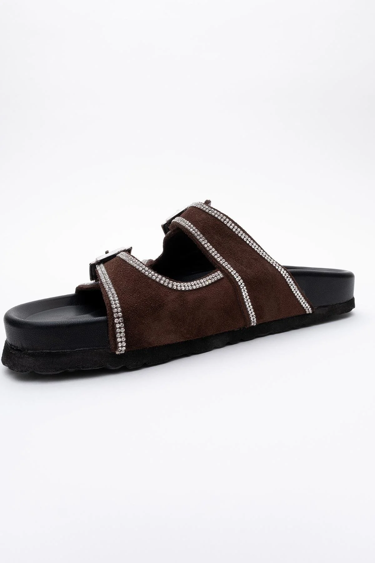 Allen - Brown Genuine Leather Slide (Women) - Image 4