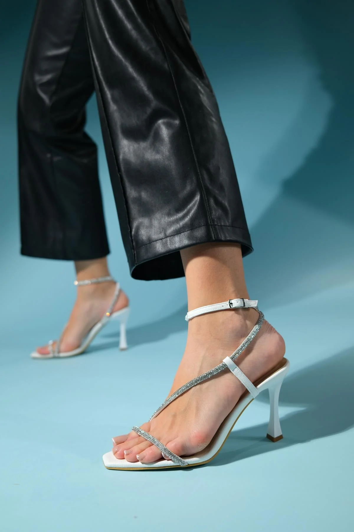 Almeria - White High-Heel Dress Shoe (Women) - Image 2