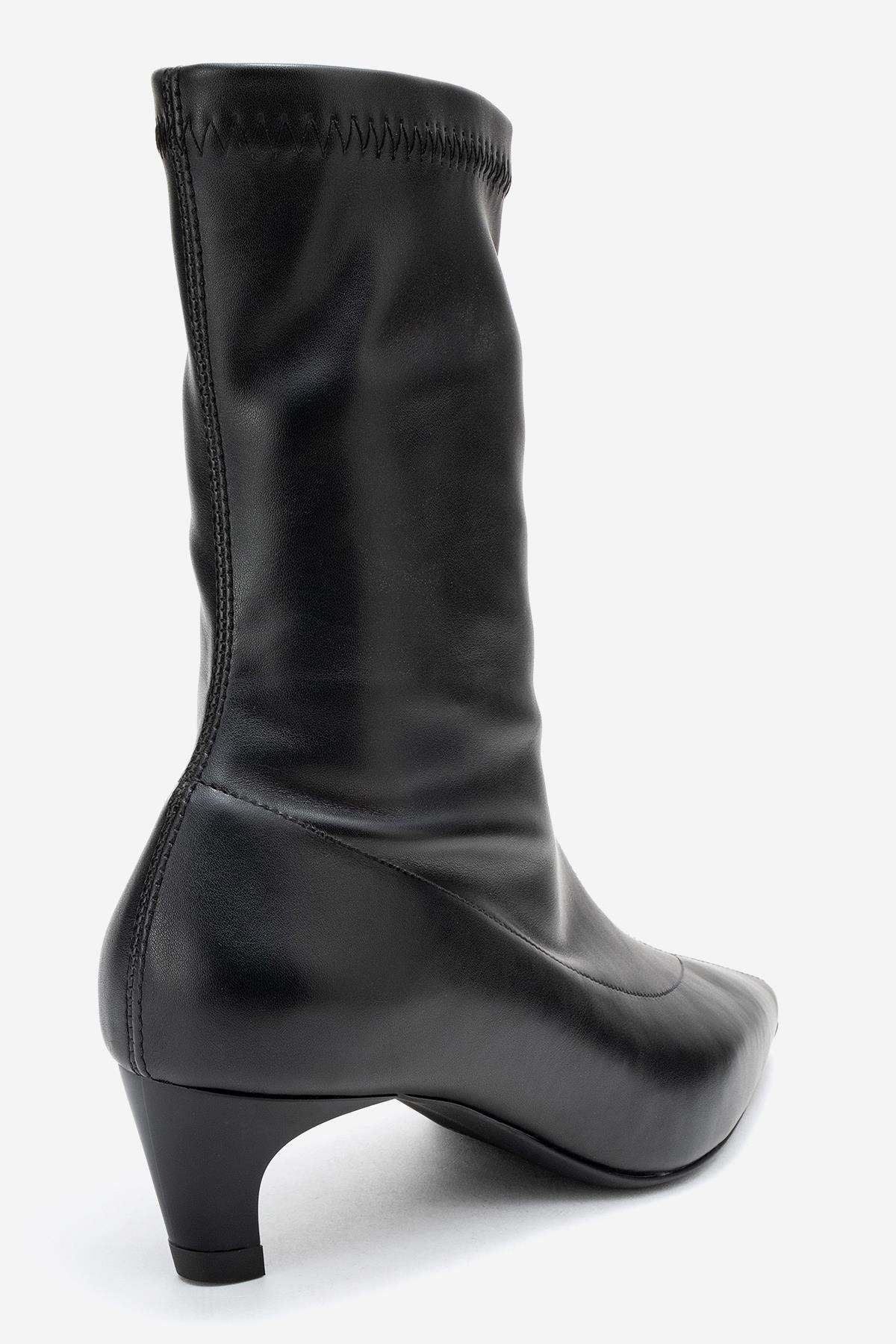 ALORA - Black Kitten Heel Boot (Women) - Image 5