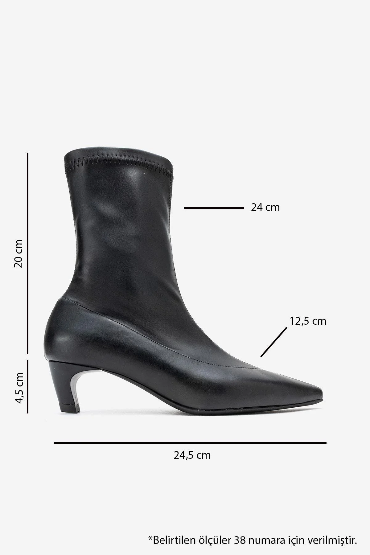 ALORA - Black Kitten Heel Boot (Women) - Image 6