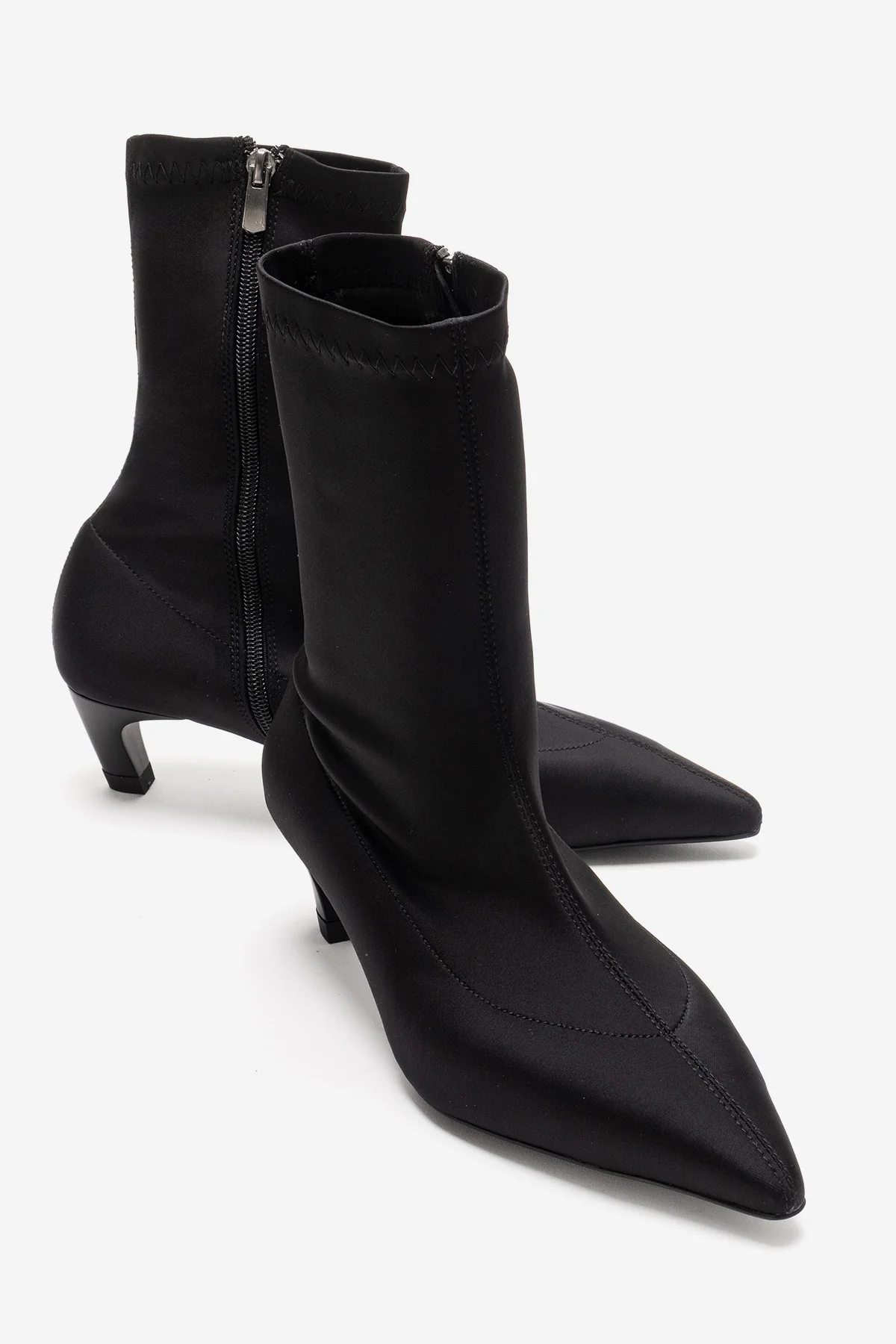 ALORA - Black Scuba Ankle Boot (Women)