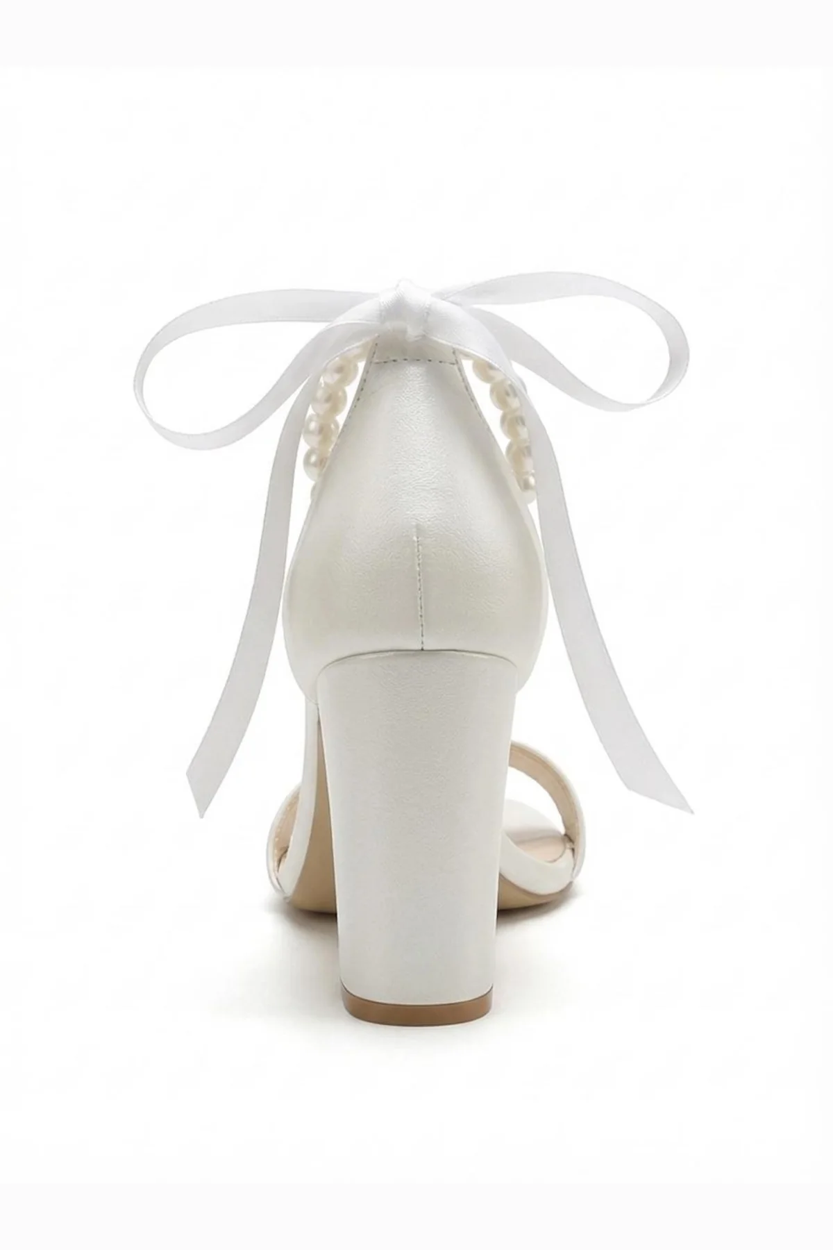 Althea Pearl Ankle Strap Block Heel Sandals - Image 3