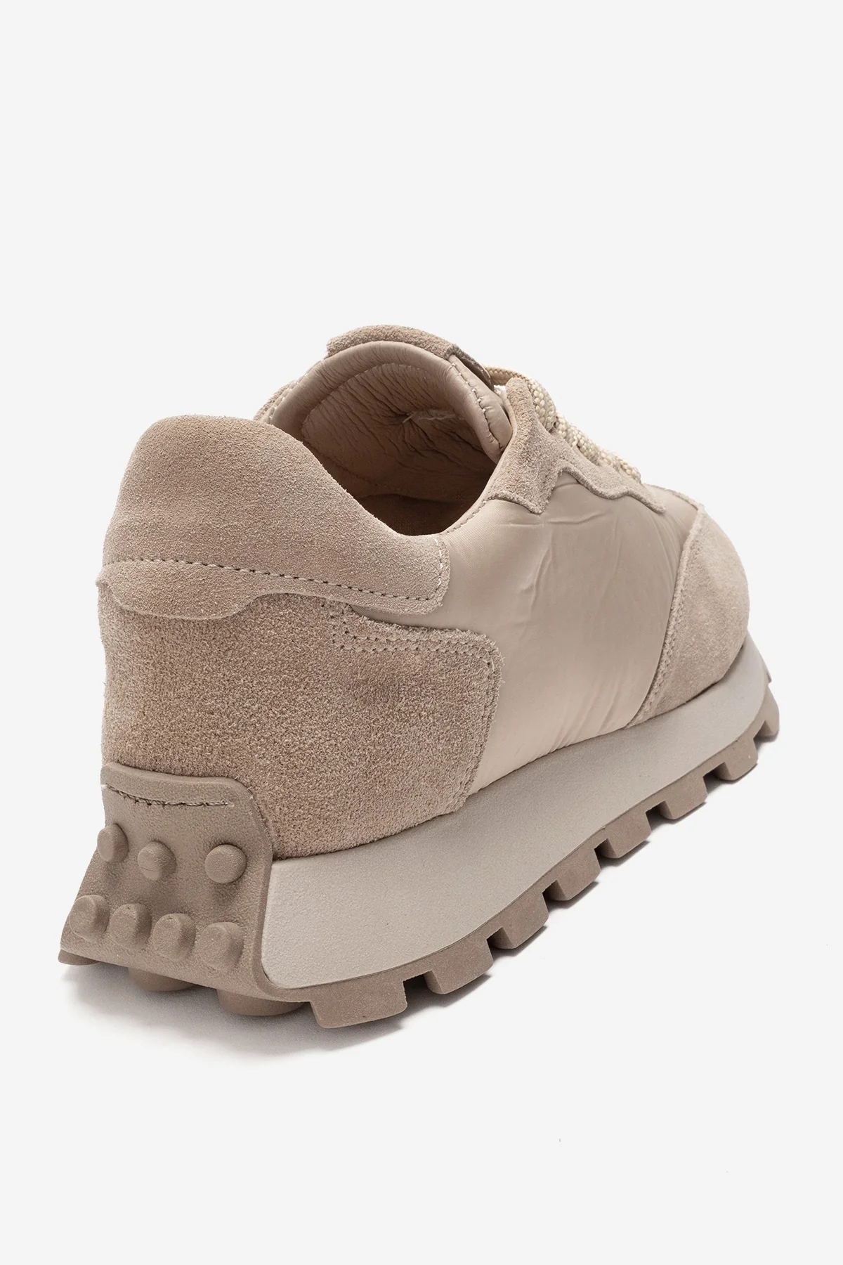 AMANDA - Beige Genuine Leather Sneaker (Women) - Image 4