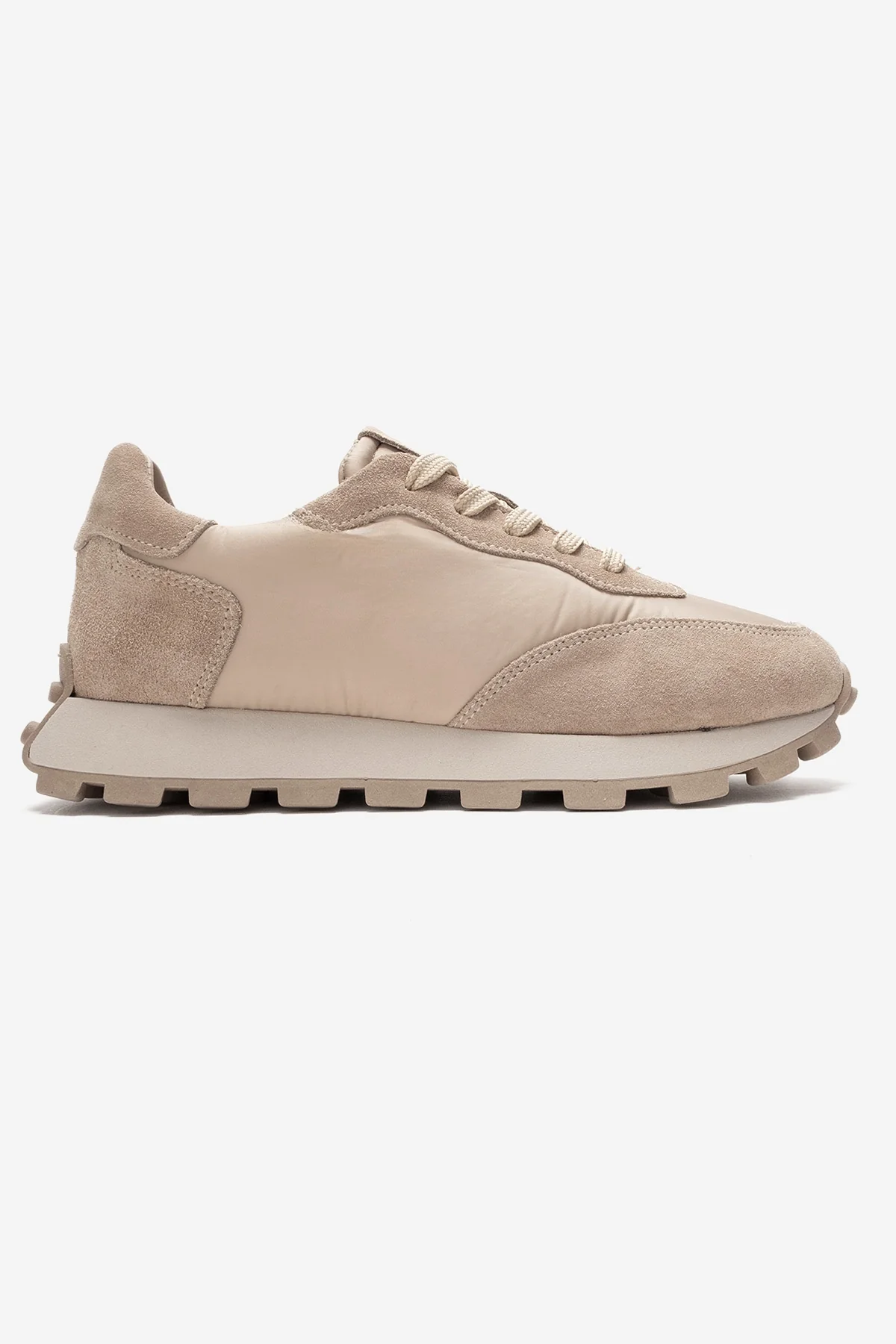 AMANDA - Beige Genuine Leather Sneaker (Women) - Image 6