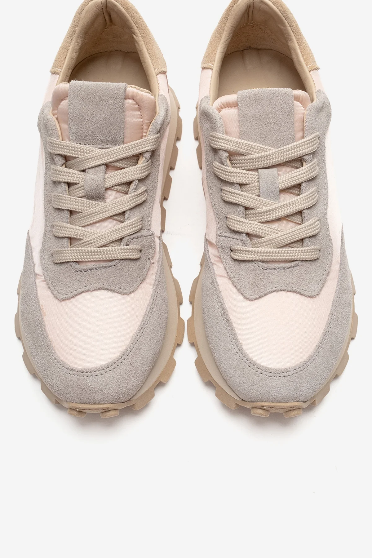 AMANDA - Gray Pink Genuine Leather Sneaker (Women) - Image 2