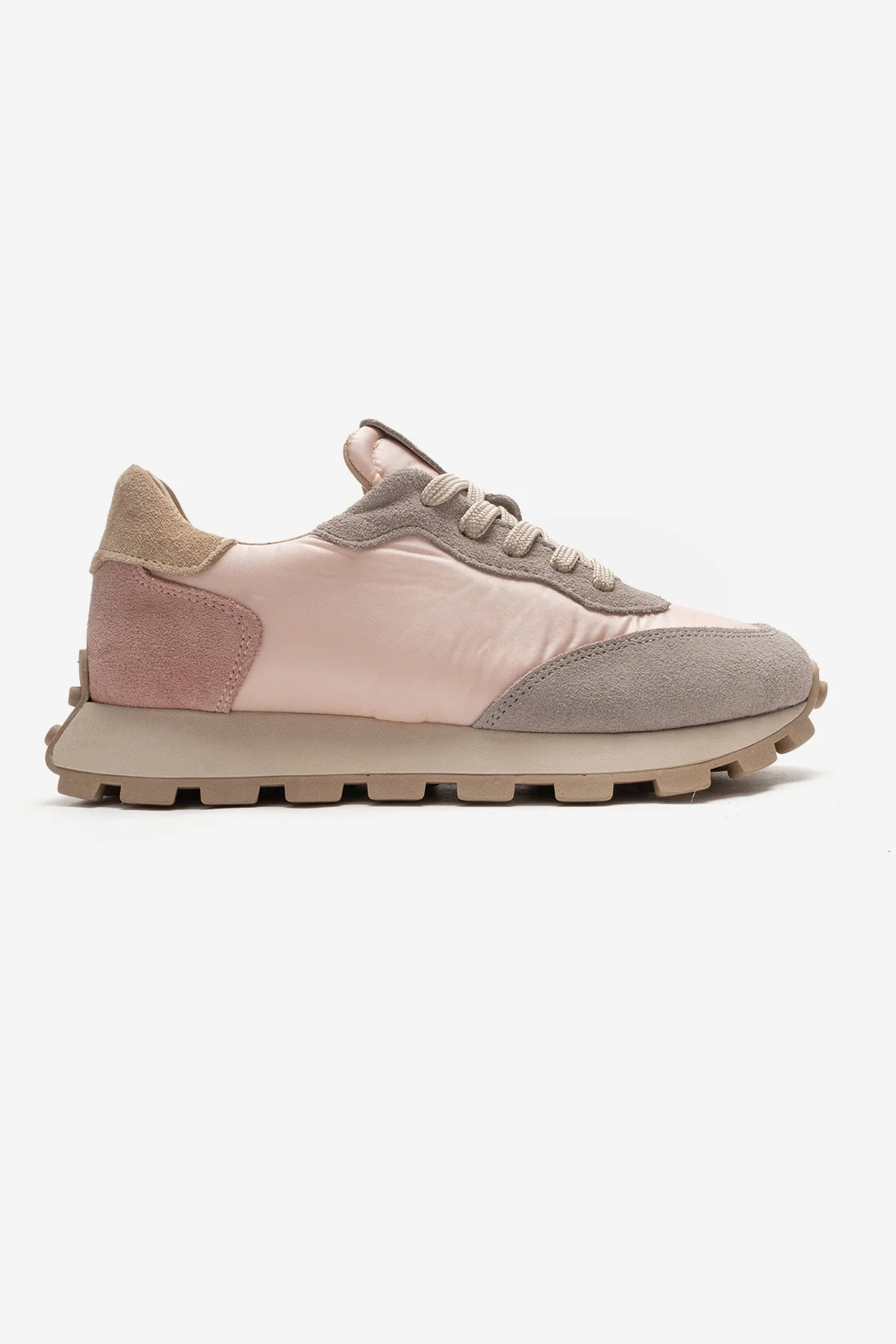 AMANDA - Gray Pink Genuine Leather Sneaker (Women) - Image 4