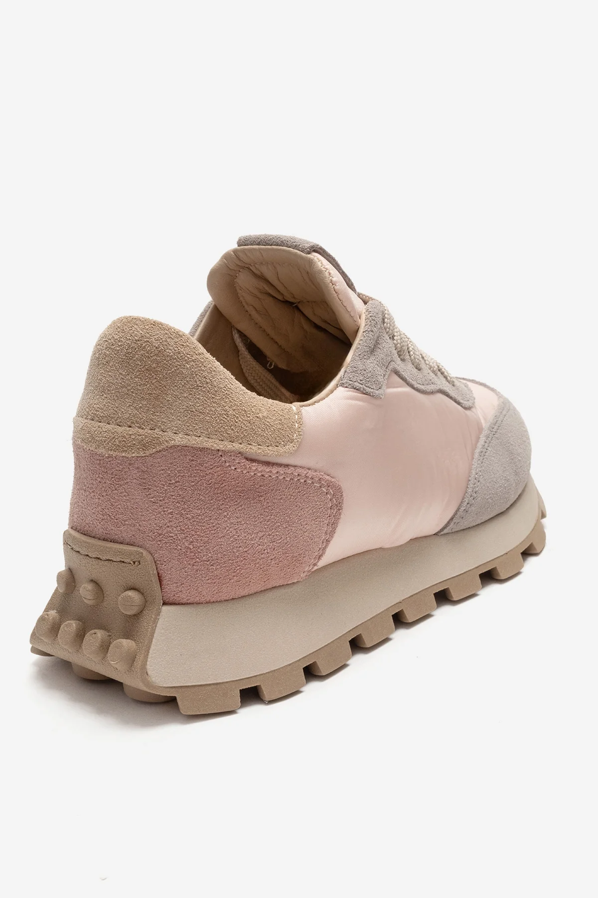 AMANDA - Gray Pink Genuine Leather Sneaker (Women) - Image 5