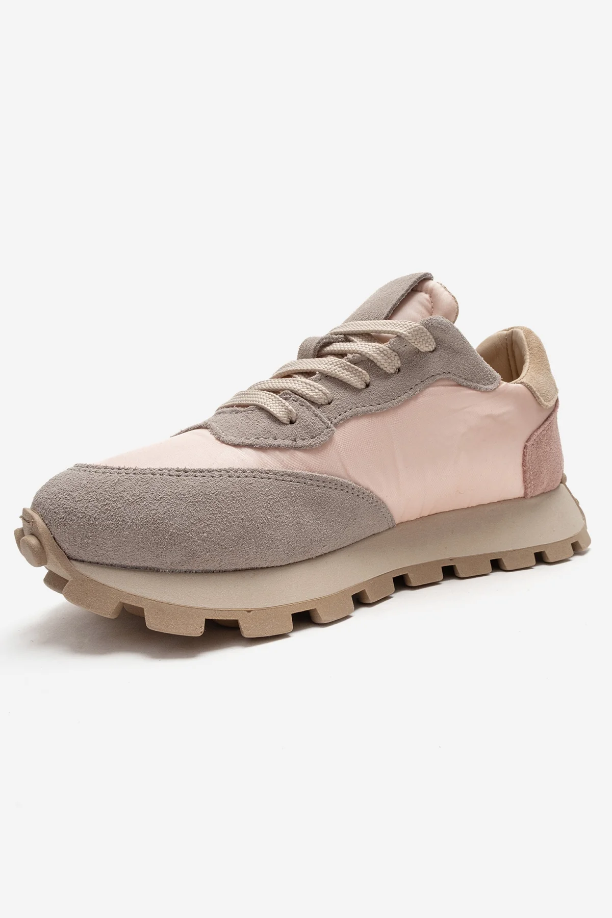 AMANDA - Gray Pink Genuine Leather Sneaker (Women) - Image 6