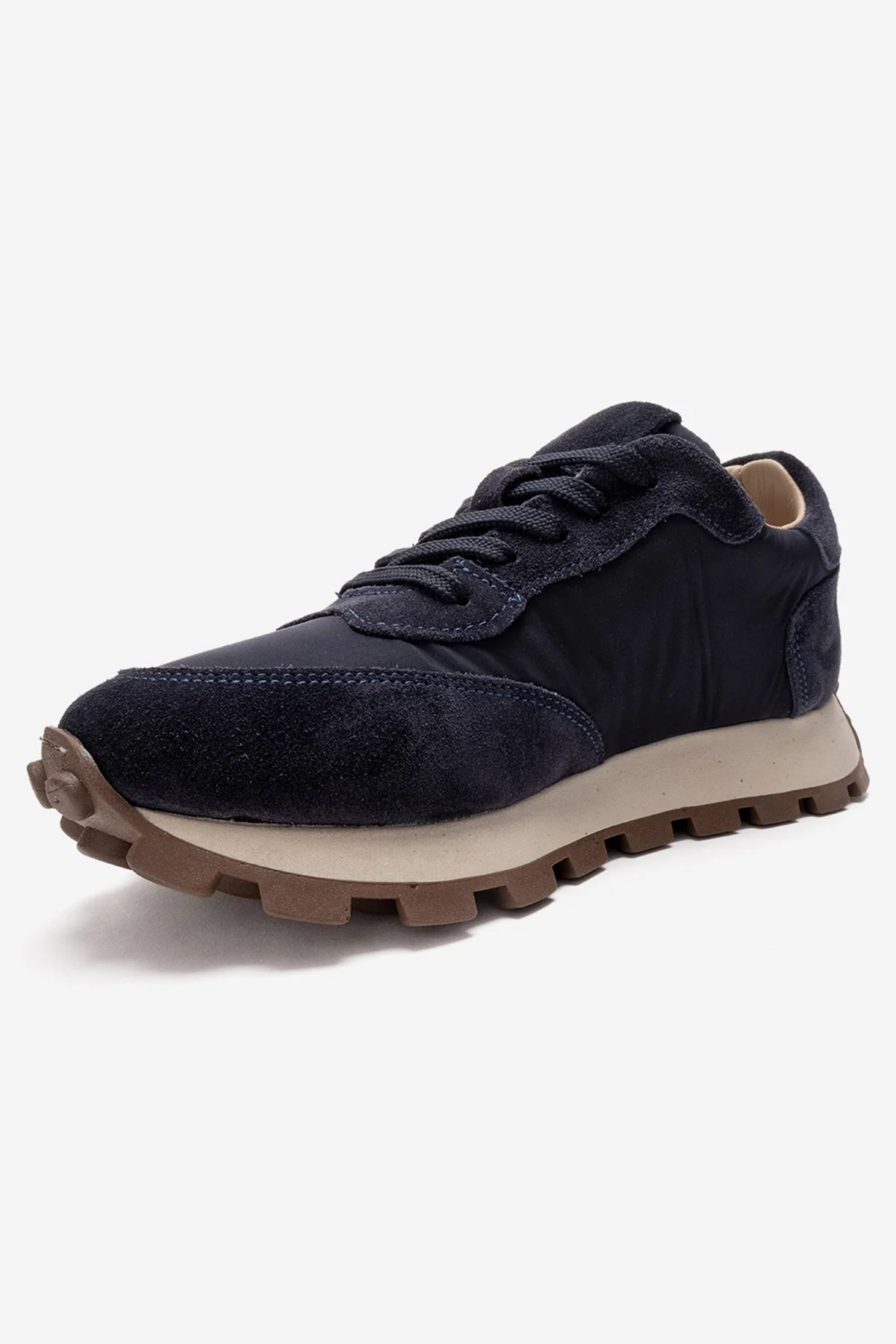AMANDA - Navy Genuine Leather Sneaker (Women) - Image 4