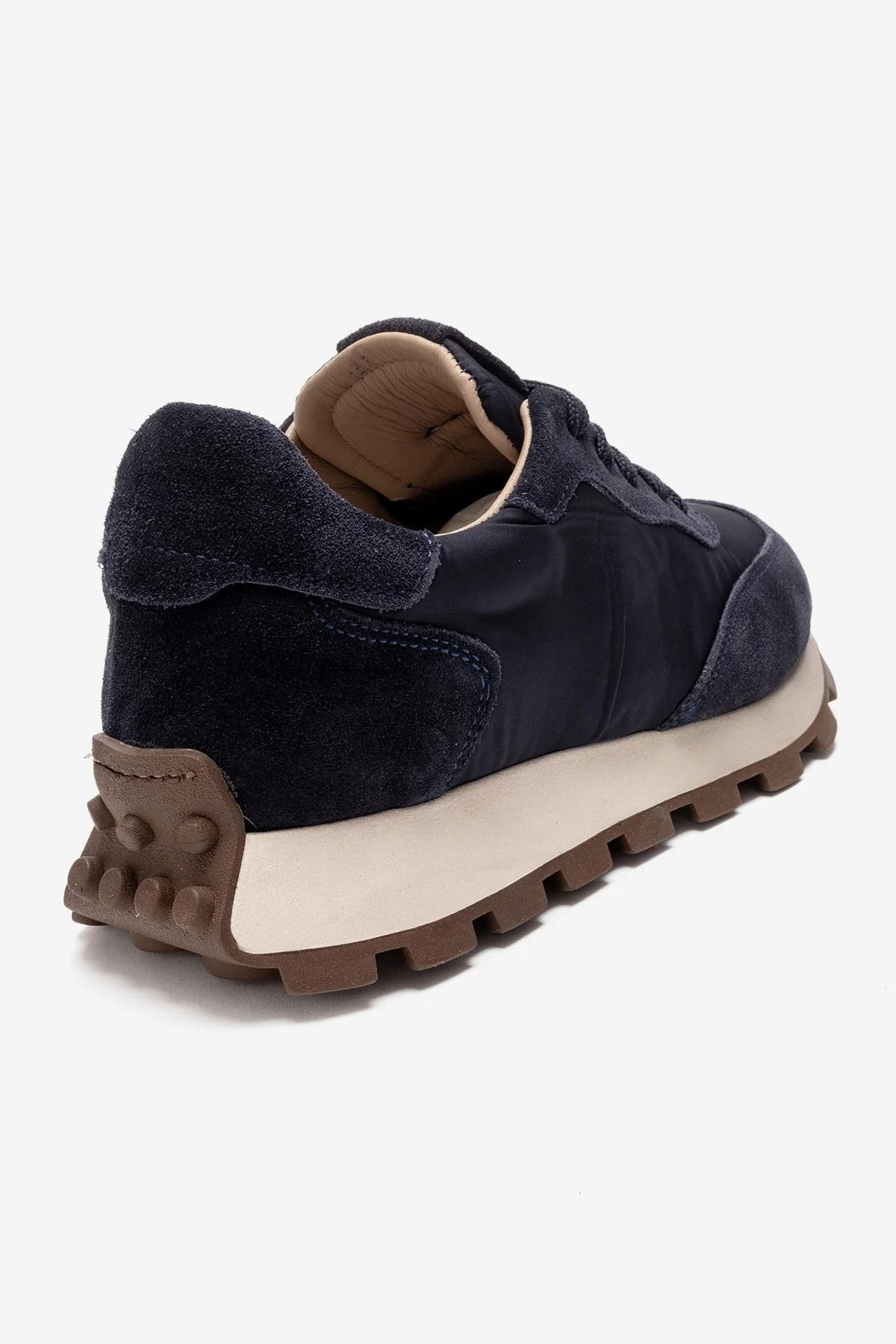 AMANDA - Navy Genuine Leather Sneaker (Women) - Image 5