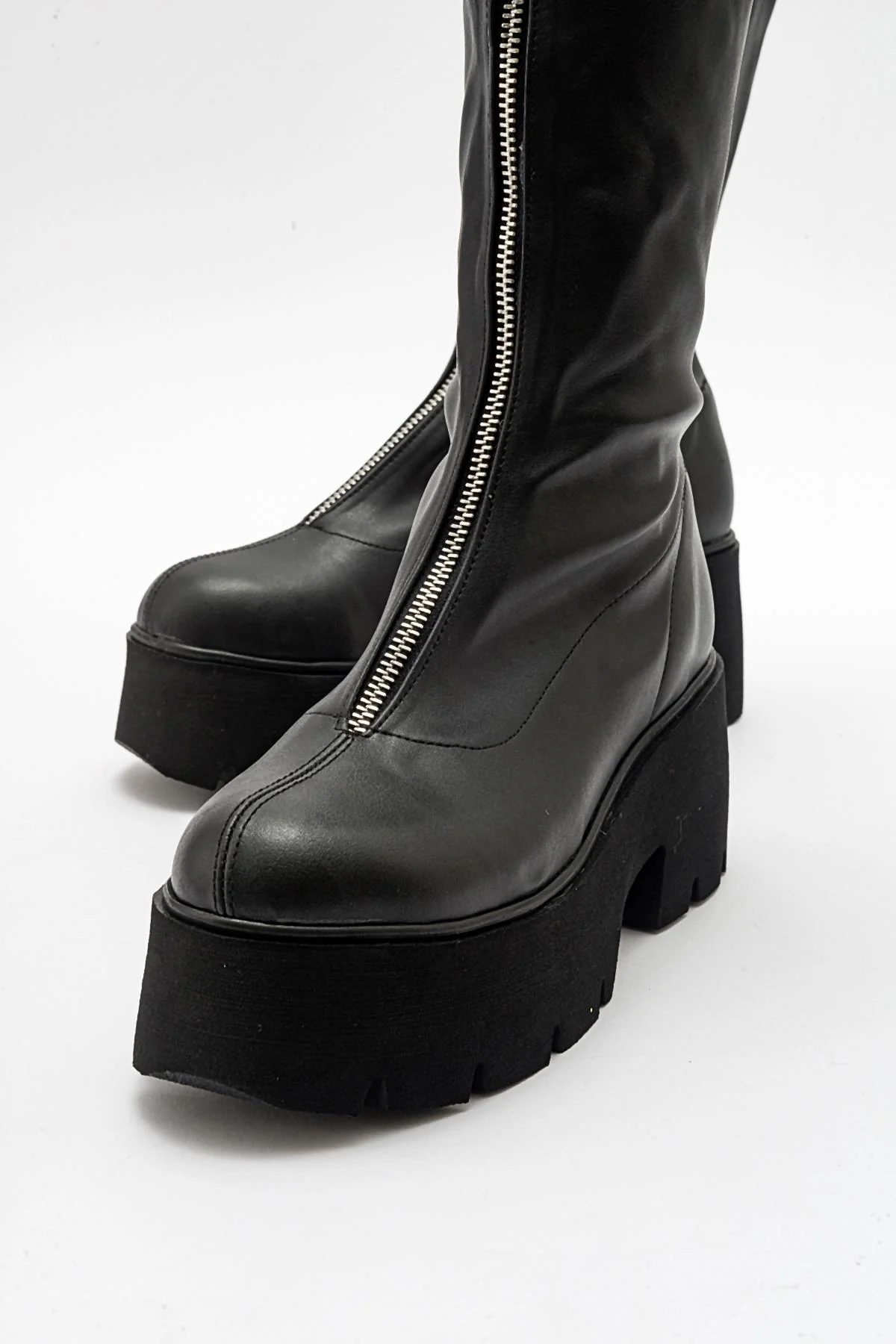 Amaronte - Black Stretch Thick Sole Boot (Women) - Image 5