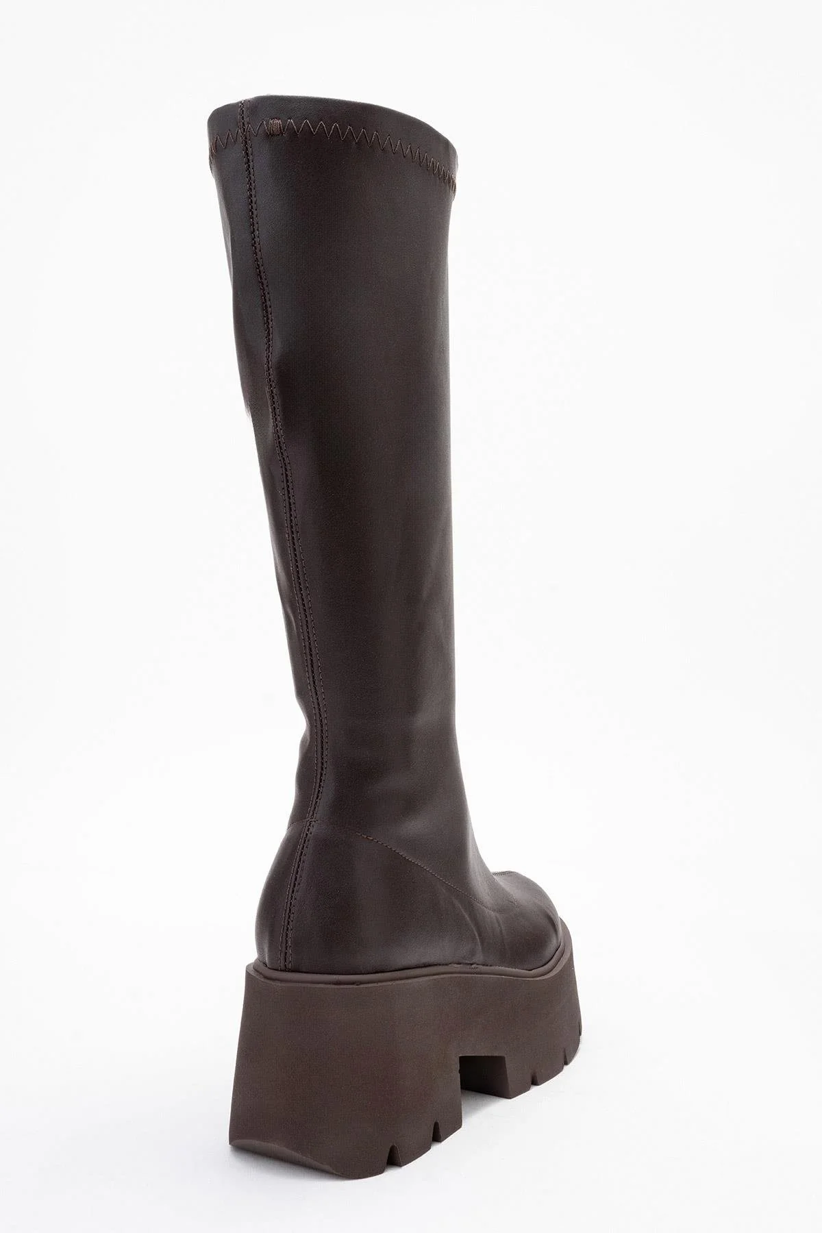 Amaronte - Brown Stretch Thick Sole Boot (Women) - Image 5