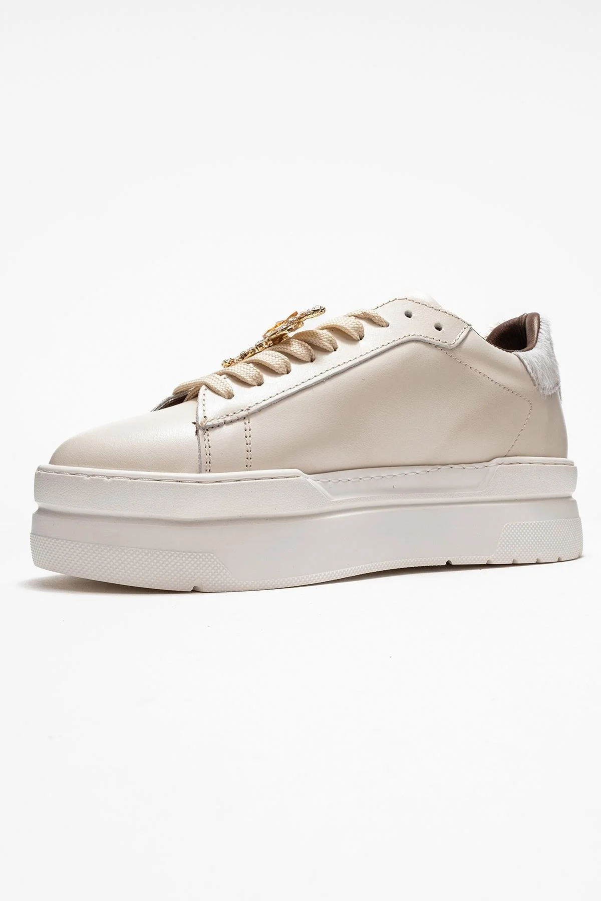 Anabel - Off-White Genuine Leather Casual Sneaker (Women) - Image 4