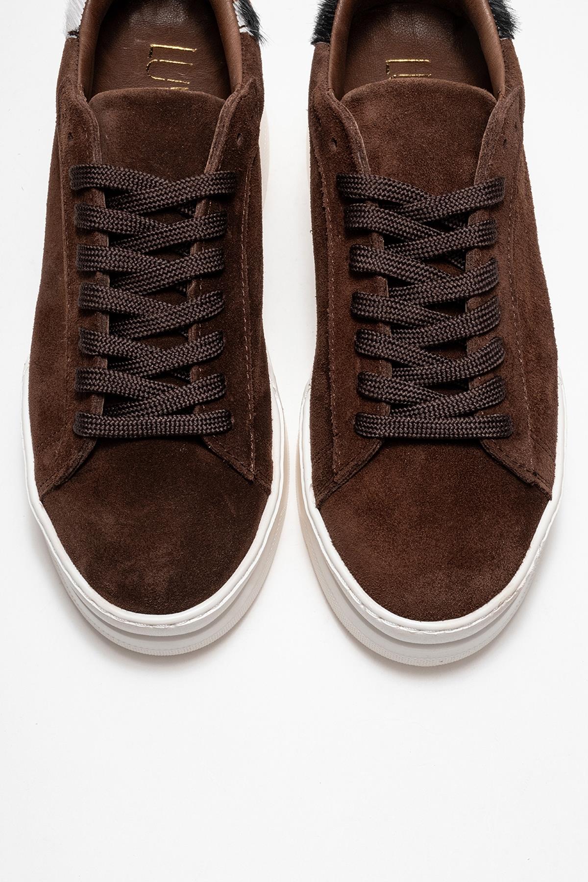 Anabel - Taupe Genuine Leather Casual Sneaker (Women) - Image 2