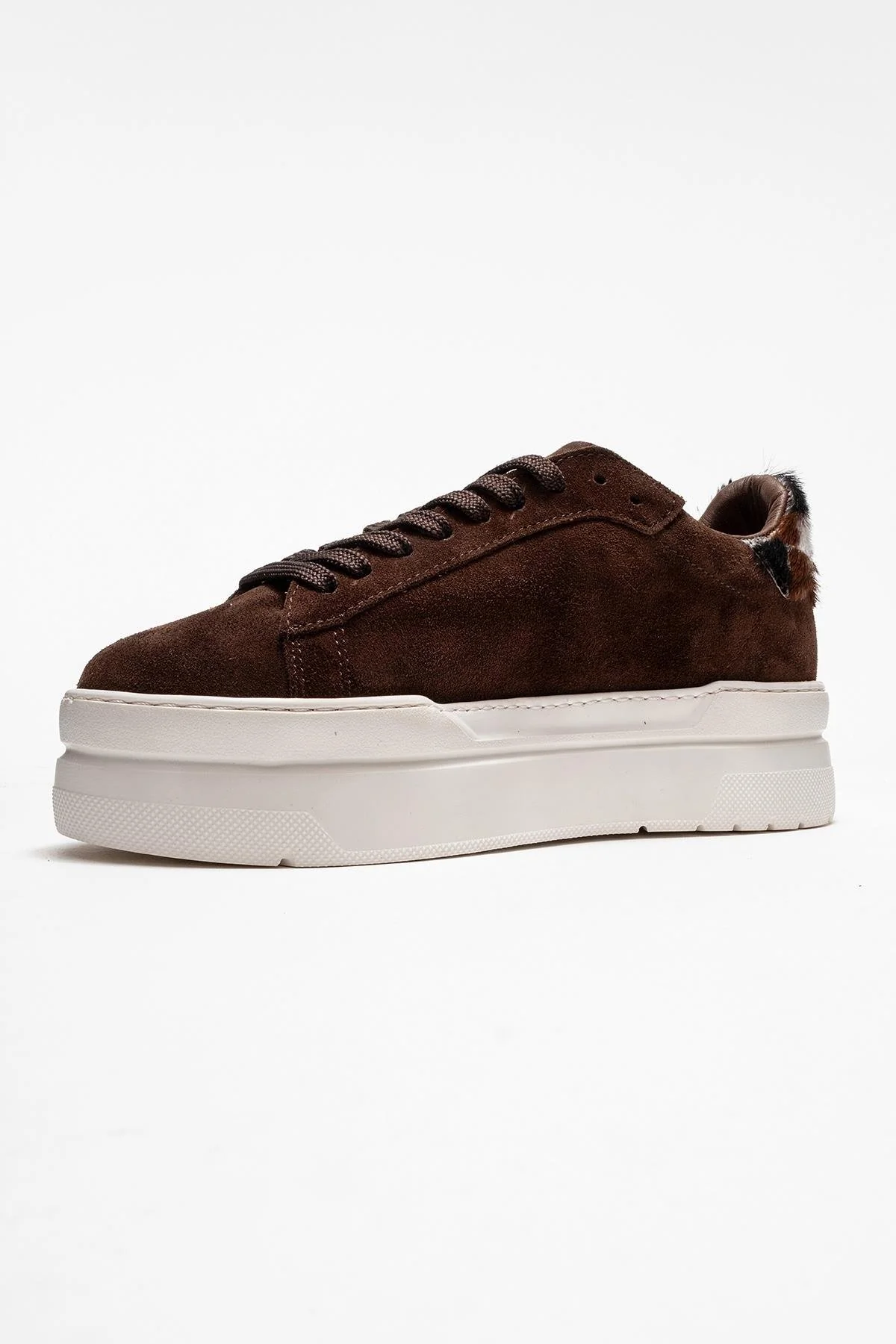 Anabel - Taupe Genuine Leather Casual Sneaker (Women) - Image 4