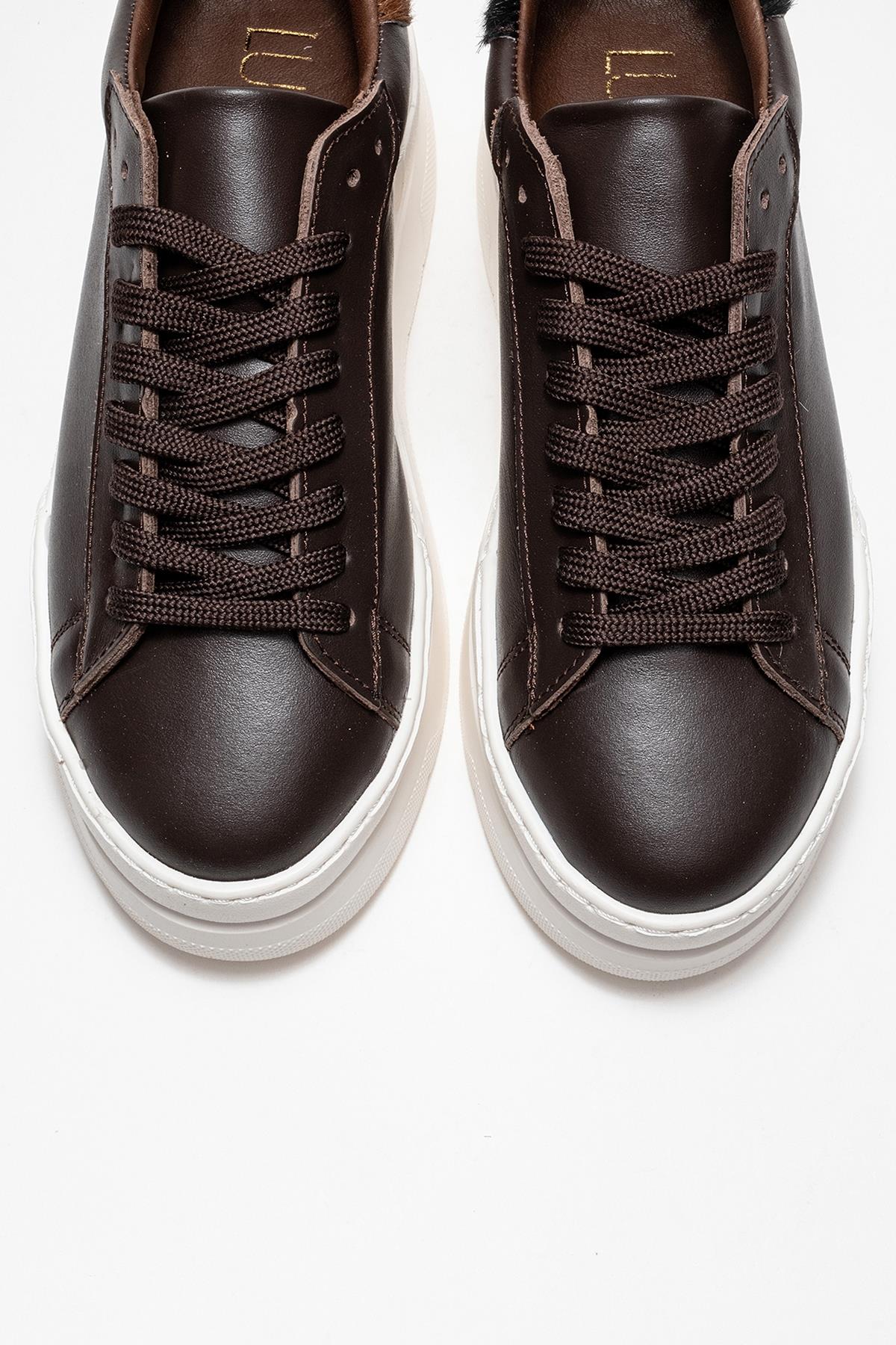 Anabel - Taupe Suede Genuine Leather Casual Sneaker (Women) - Image 2