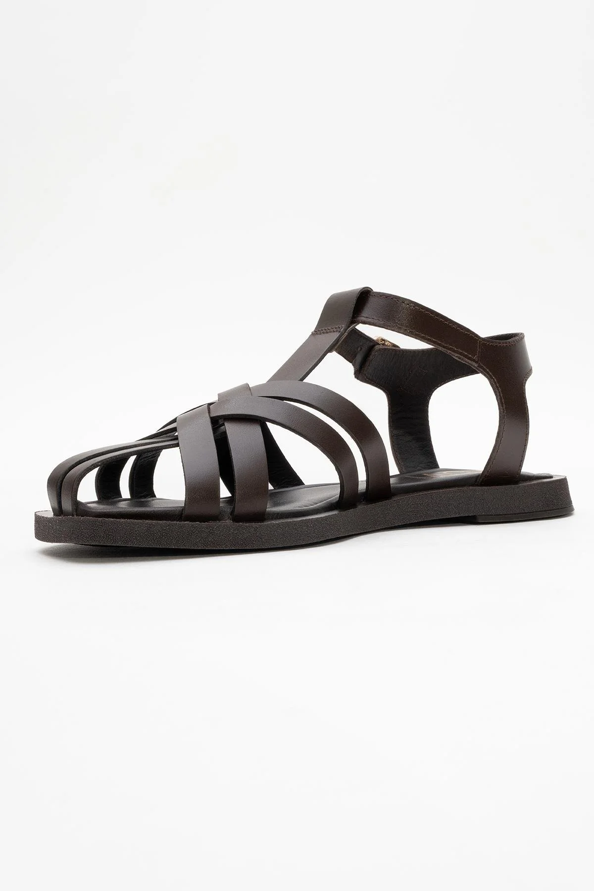 Andres - Brown Leather Sandal (Women) - Image 4