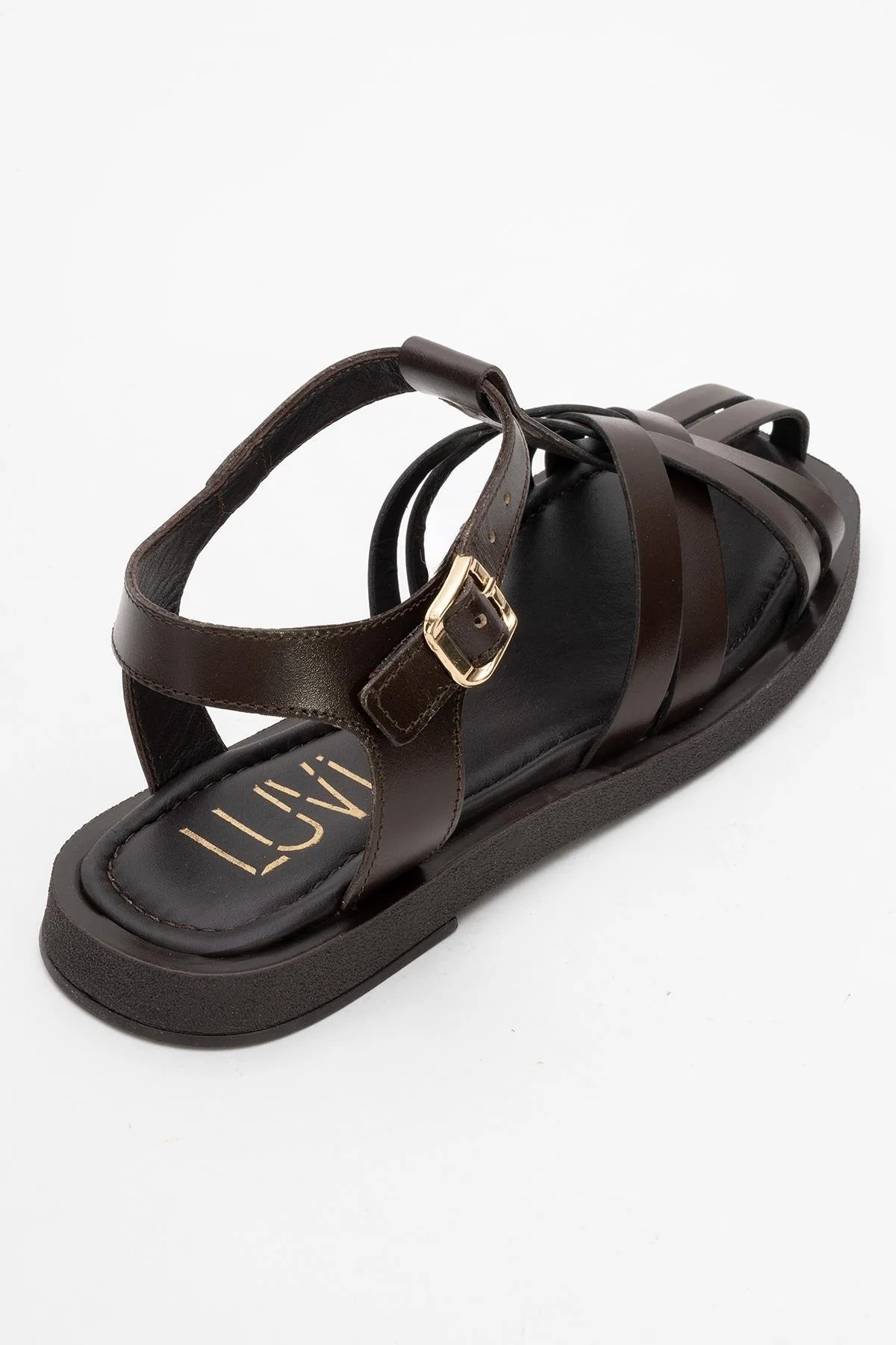 Andres - Brown Leather Sandal (Women) - Image 5