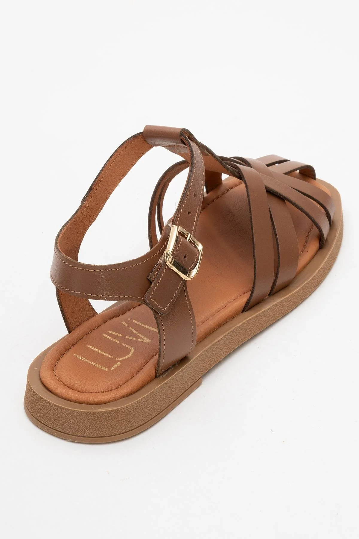 Andres - Cognac Brown Leather Sandal (Women) - Image 5