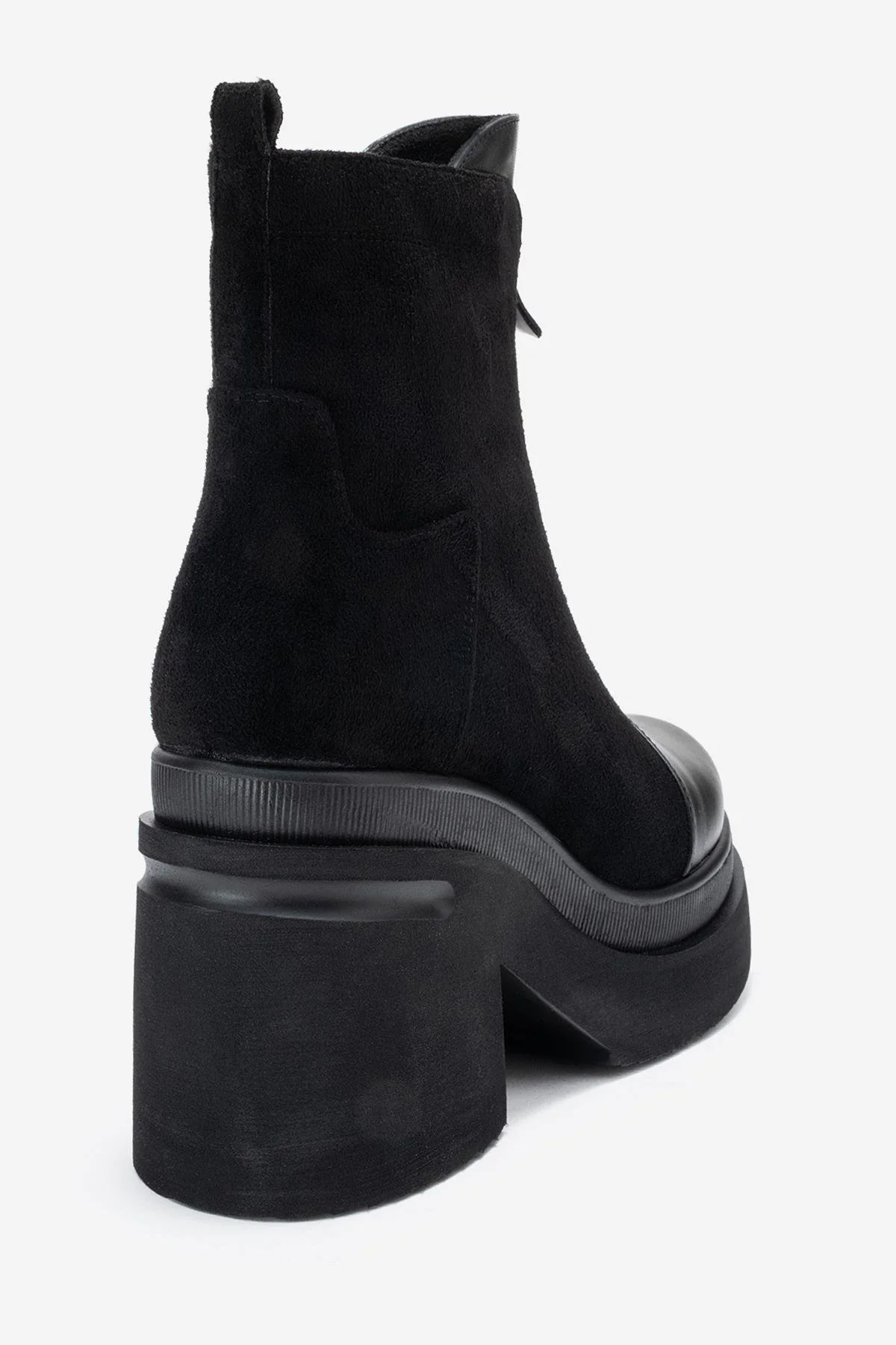 Ardenne - Black Platform Heel Boot (Women) - Image 5