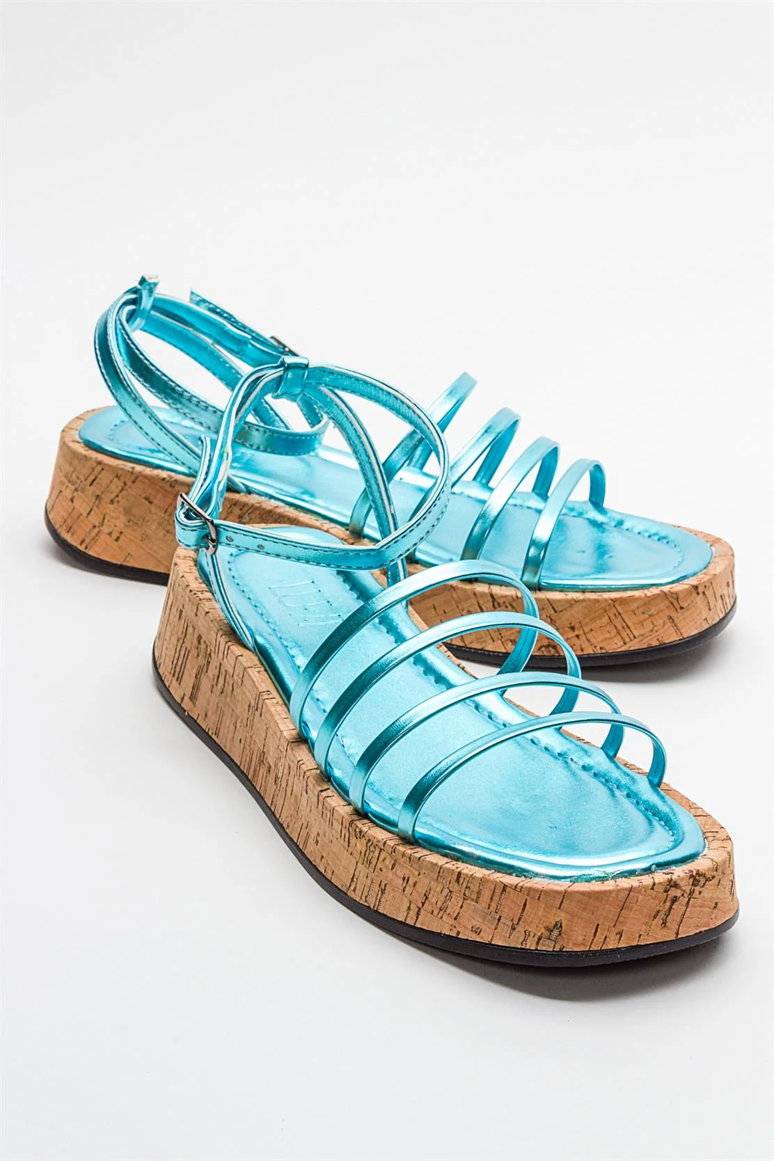 Angela - Metallic Baby Blue Sandal (Women)