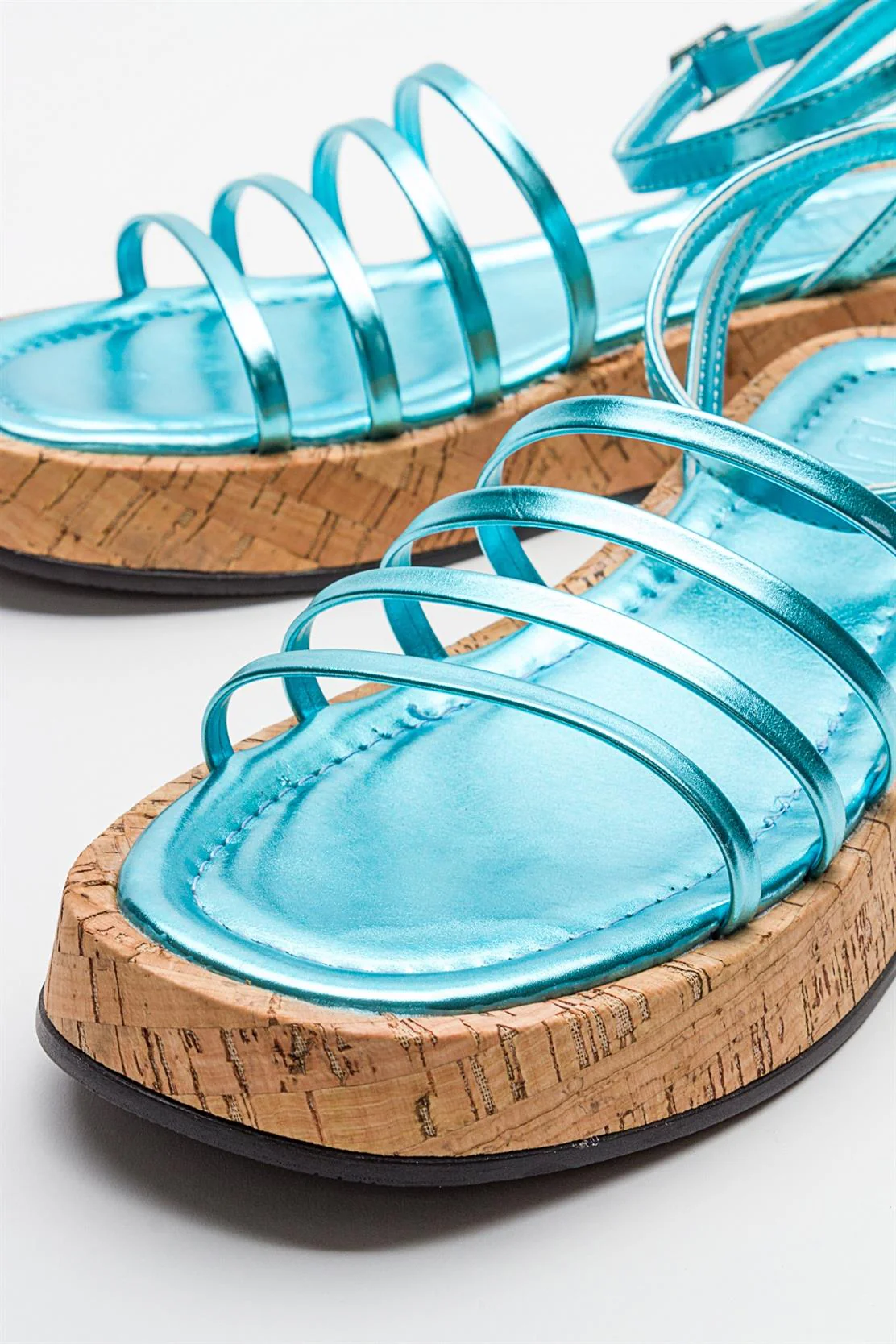 Angela - Metallic Baby Blue Sandal (Women) - Image 4