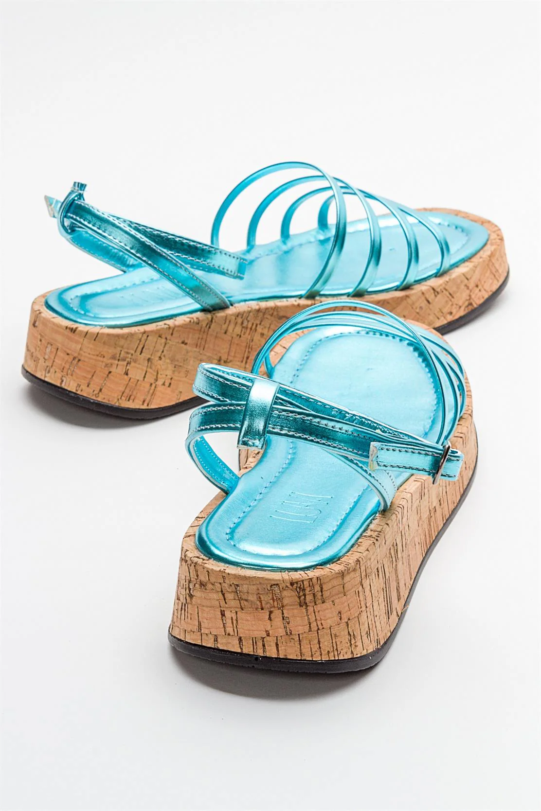 Angela - Metallic Baby Blue Sandal (Women) - Image 5