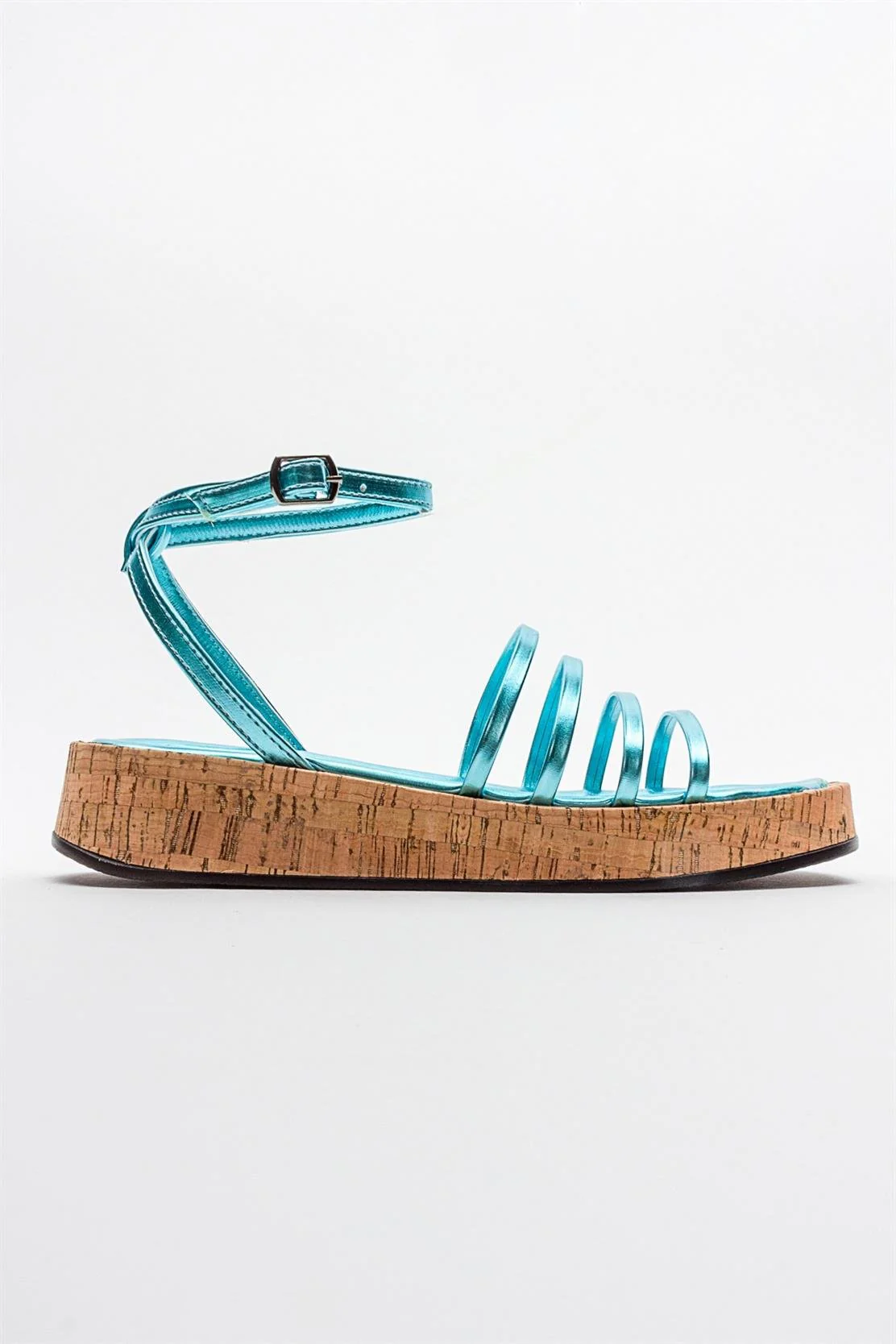 Angela - Metallic Baby Blue Sandal (Women) - Image 6
