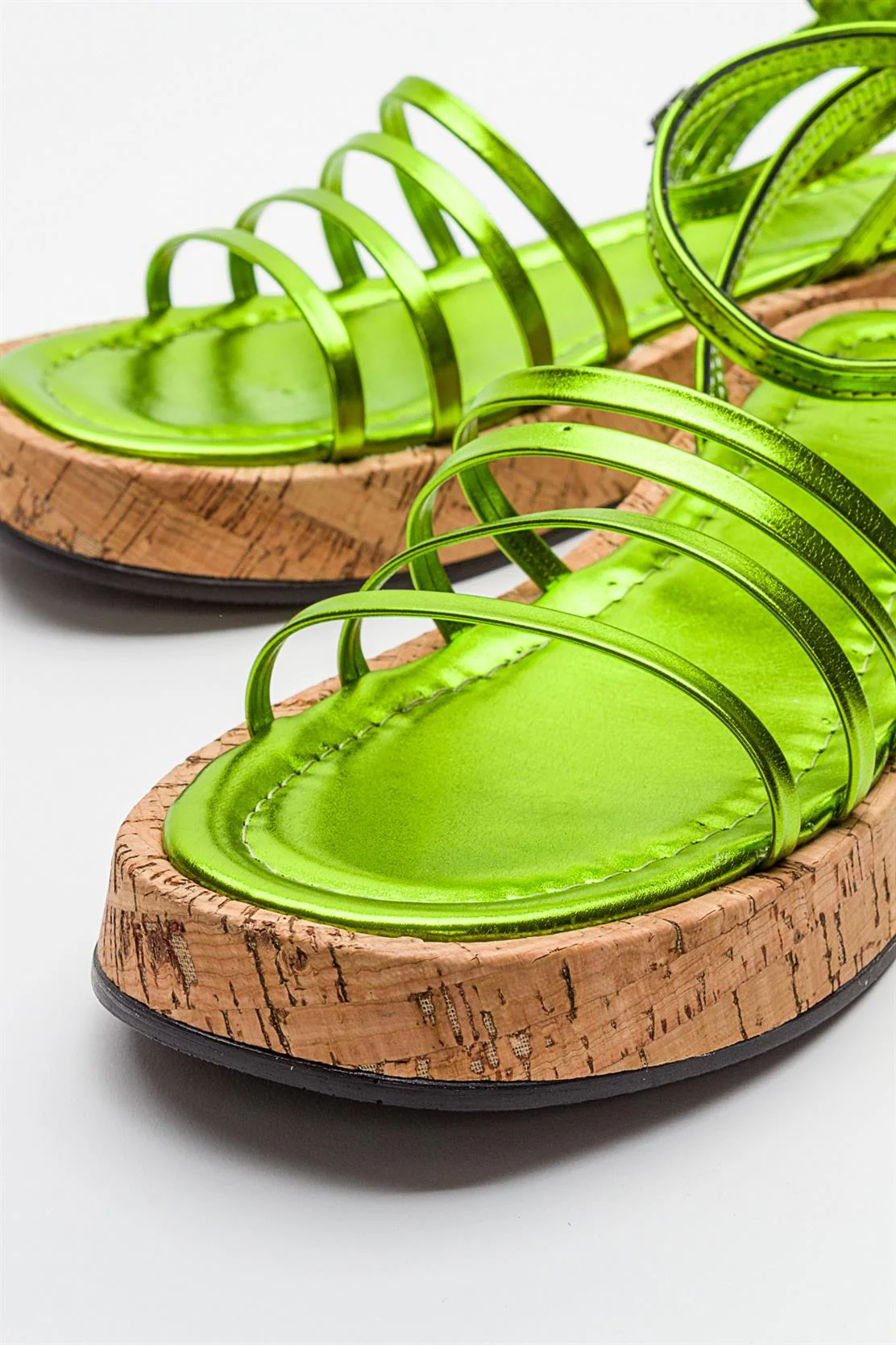 Angela - Metallic Green Sandal (Women) - Image 2