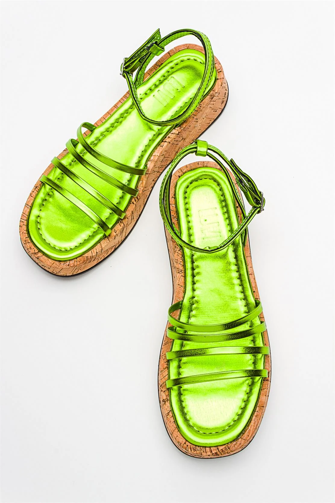 Angela - Metallic Green Sandal (Women) - Image 4