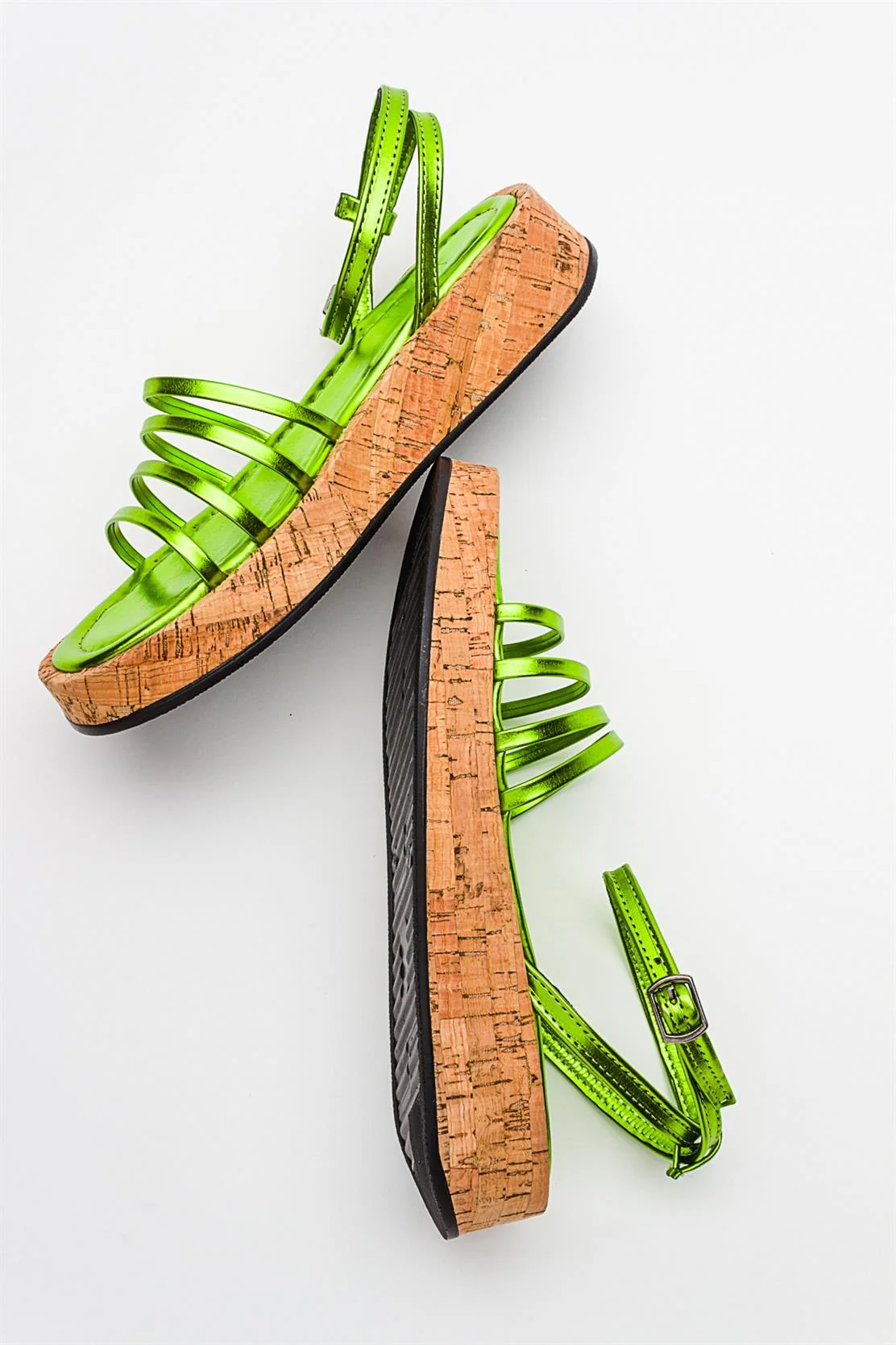 Angela - Metallic Green Sandal (Women) - Image 5