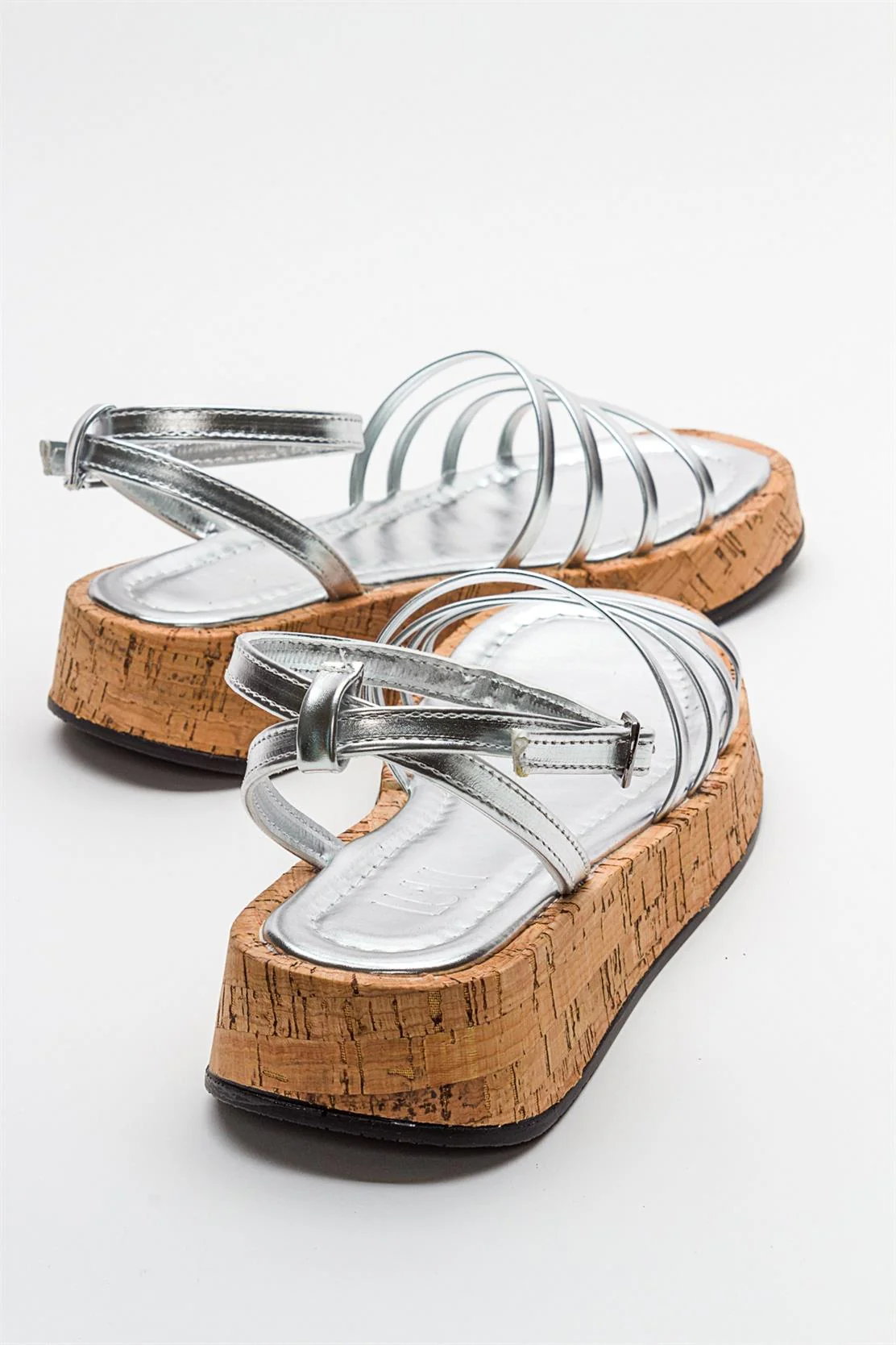Angela - Metallic Silver Sandal (Women) - Image 2