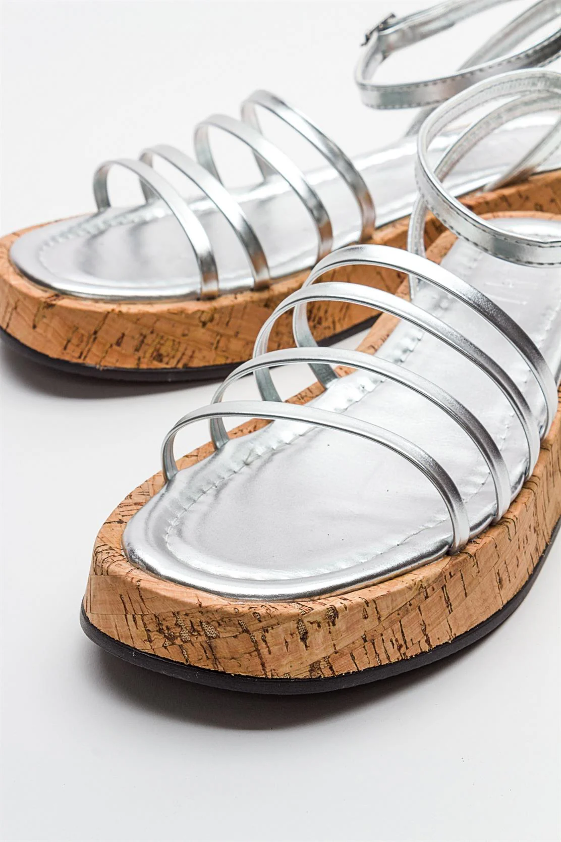Angela - Metallic Silver Sandal (Women) - Image 5