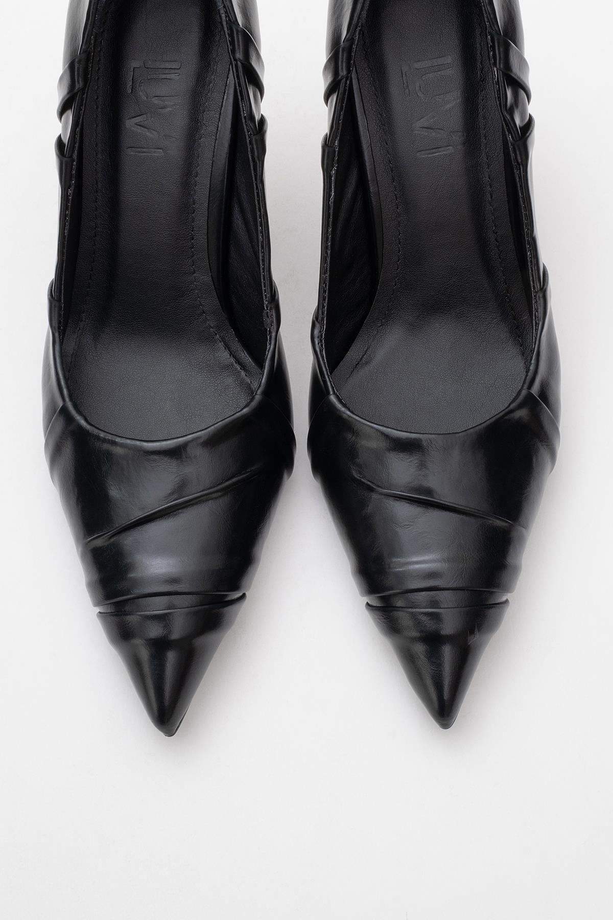 Anly - Black Slim Heel Pump (Women) - Image 2