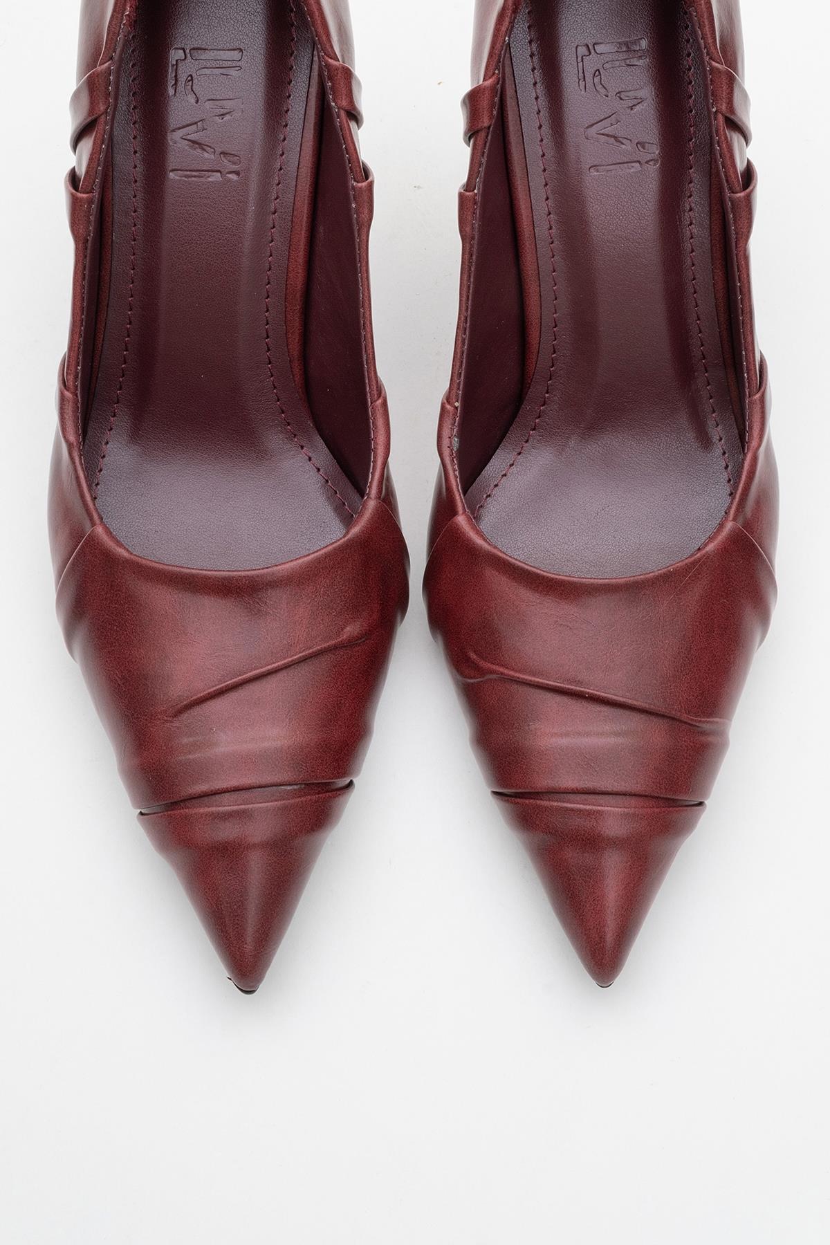 Anly - Burgundy Stiletto Pump (Women) - Image 2