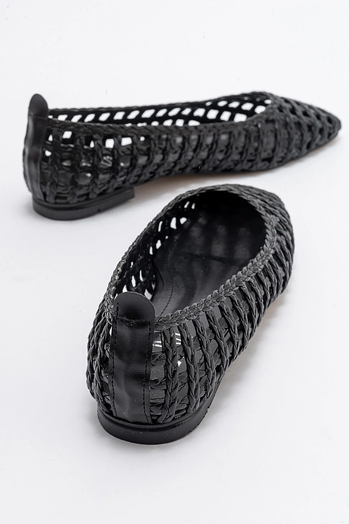 Arcola - Black Knitted Pattern Ballet Flat (Women) - Image 4