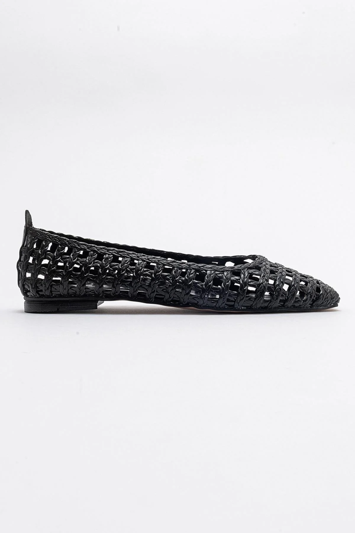 Arcola - Black Knitted Pattern Ballet Flat (Women) - Image 6
