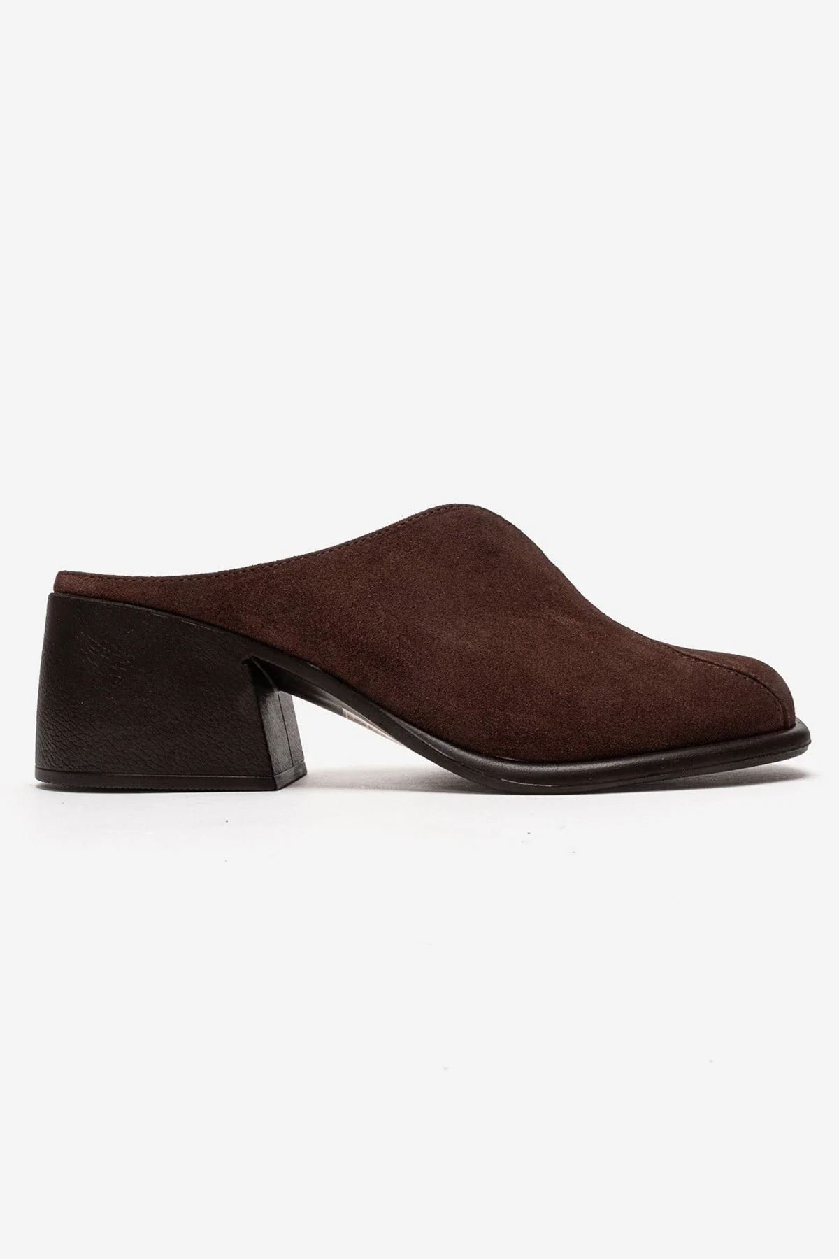 Ardent - Brown Genuine Leather Block Heel Mule (Women) - Image 4