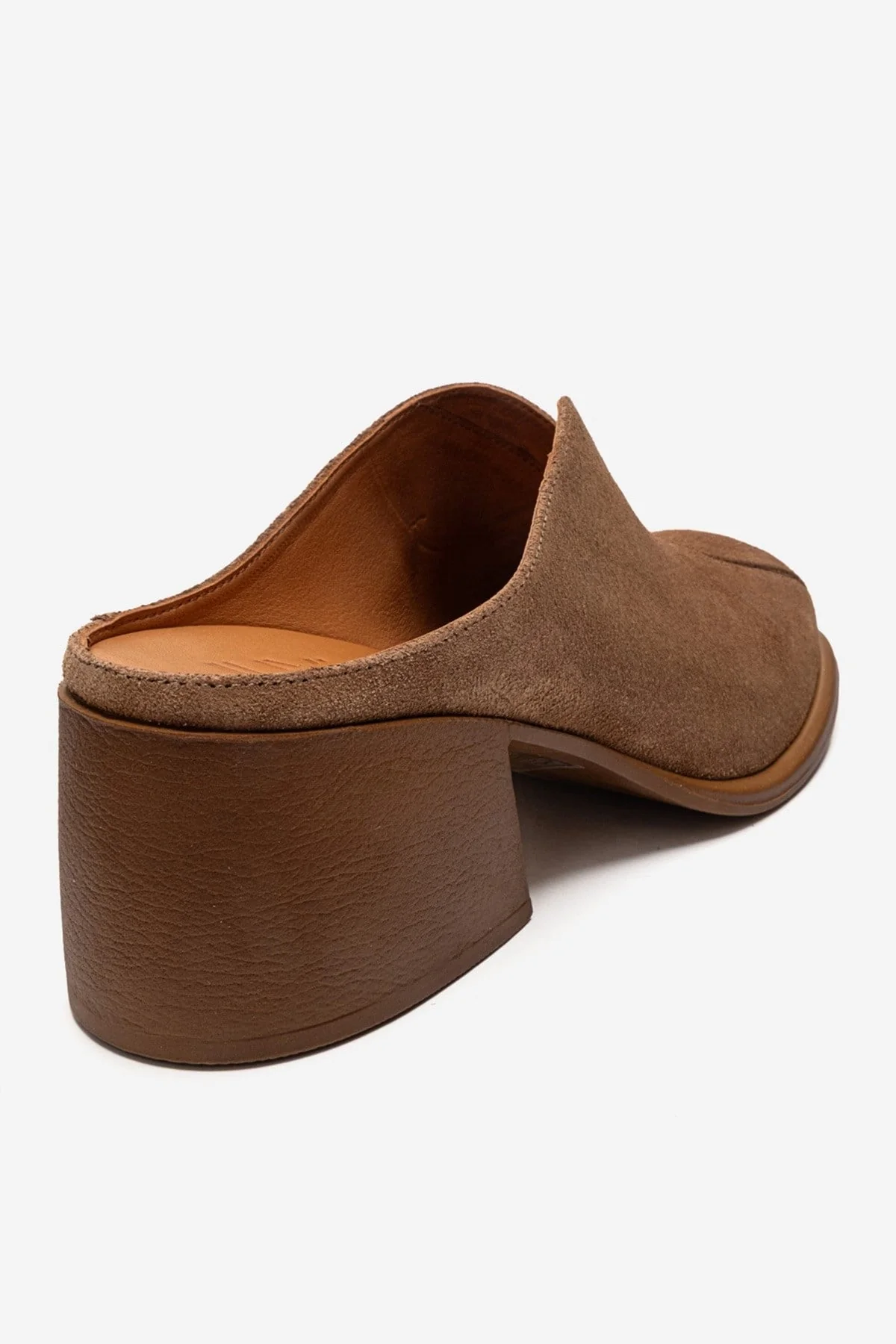 Ardent - Camel Genuine Leather Block Heel Mule (Women) - Image 5