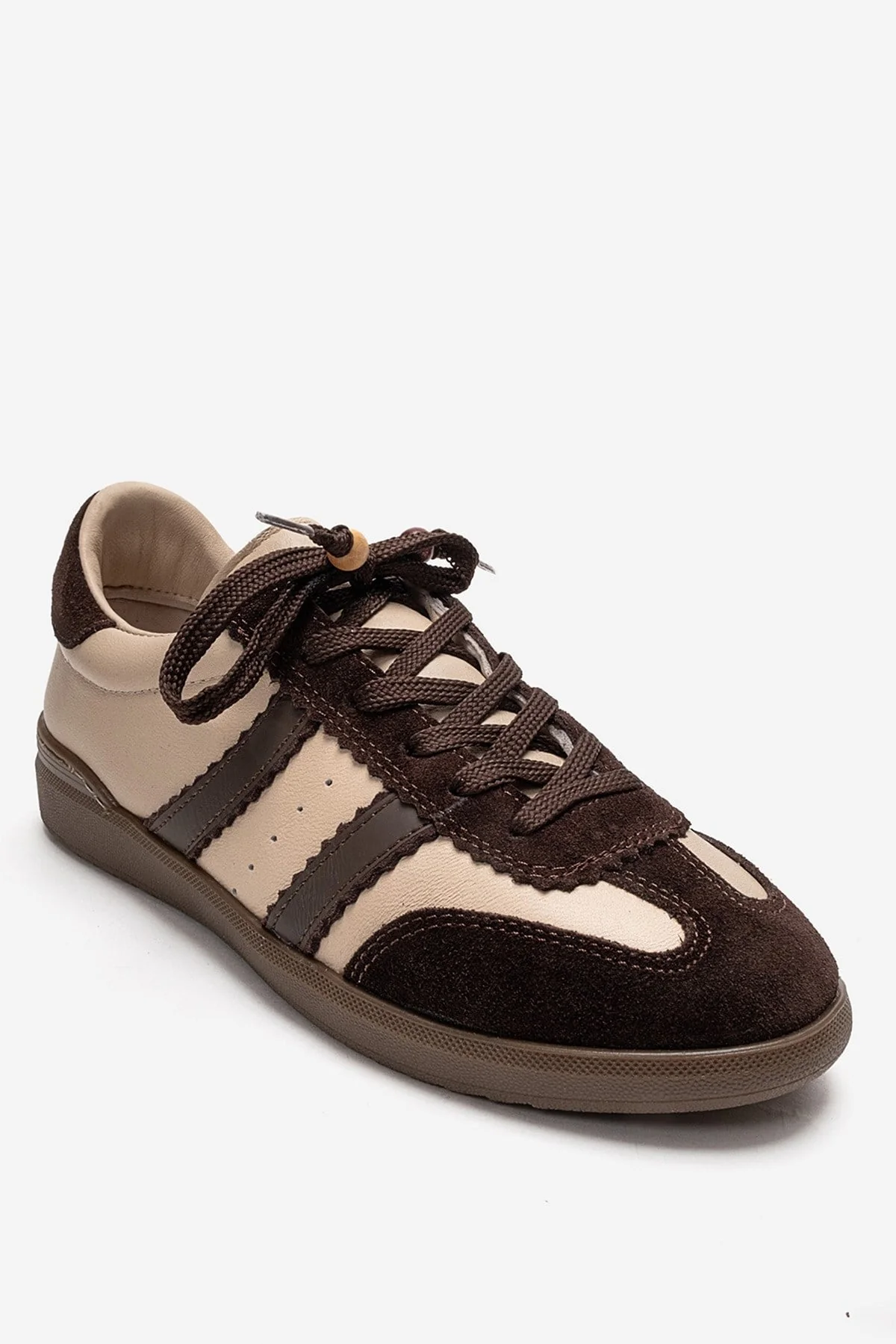 ARDIX - Beige Brown Genuine Leather Sneaker (Women) - Image 3