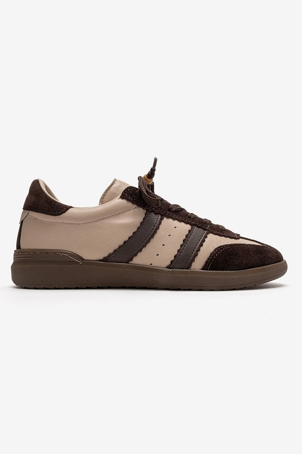 ARDIX - Beige Brown Genuine Leather Sneaker (Women) - Image 4