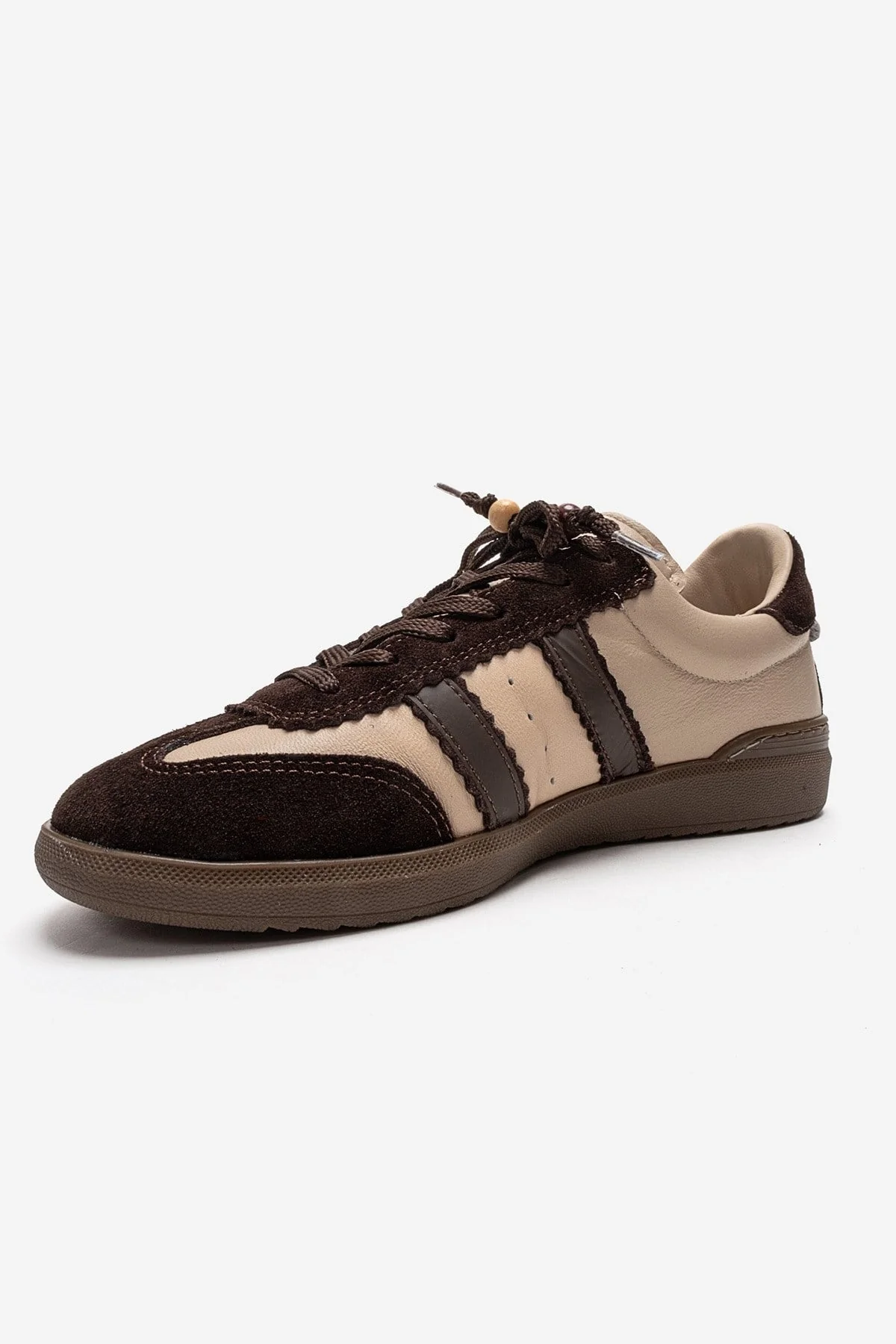 ARDIX - Beige Brown Genuine Leather Sneaker (Women) - Image 6
