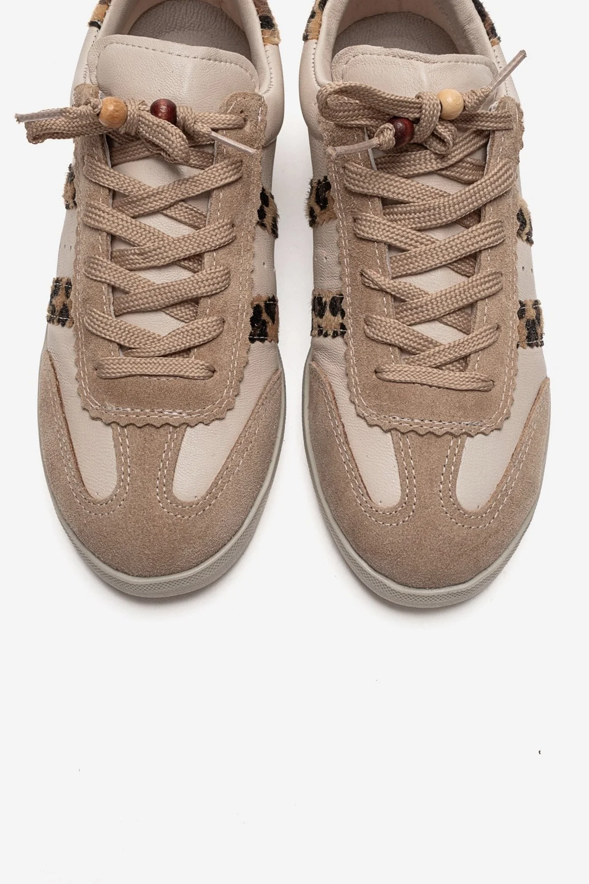 ARDIX - Beige Patterned Genuine Leather Sneaker (Women) - Image 2