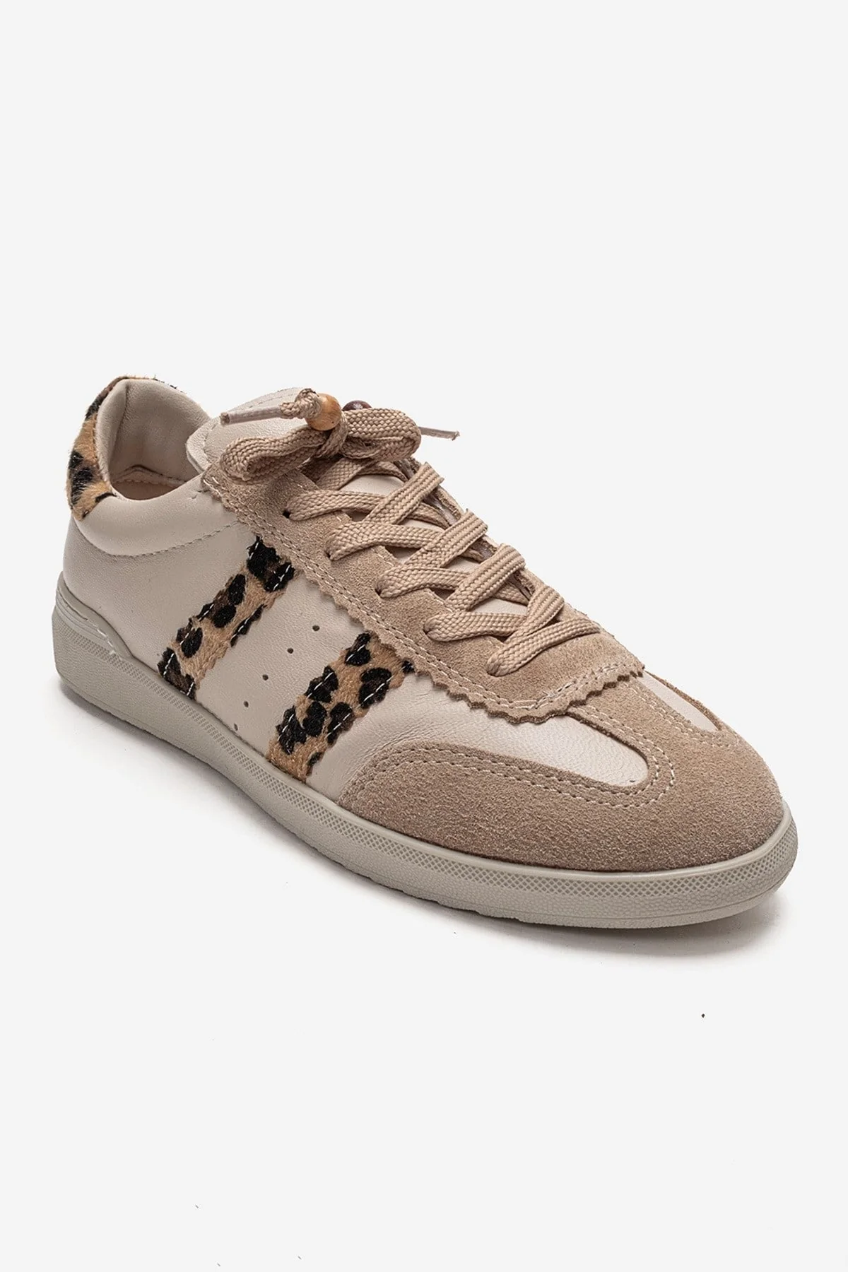 ARDIX - Beige Patterned Genuine Leather Sneaker (Women) - Image 3