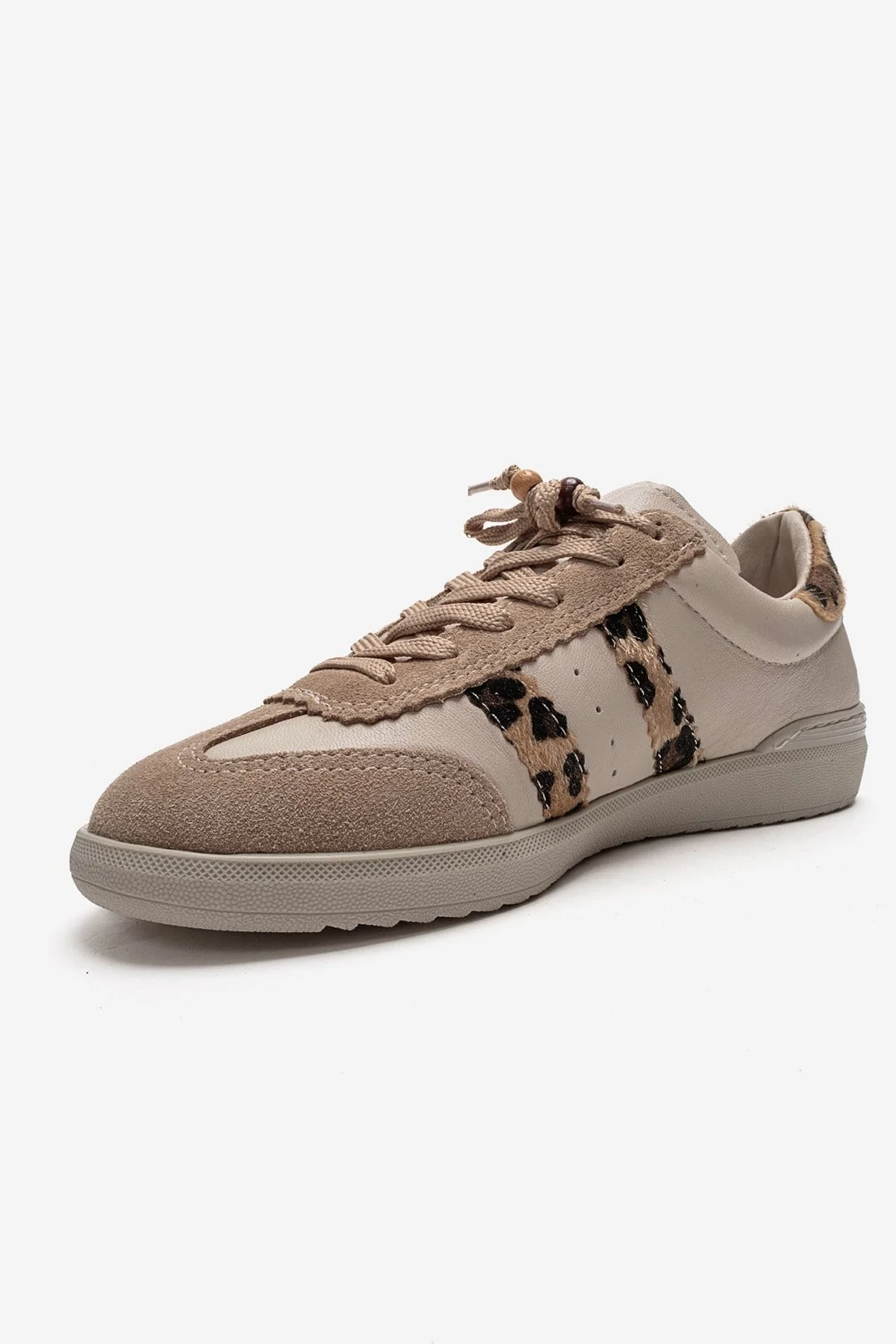 ARDIX - Beige Patterned Genuine Leather Sneaker (Women) - Image 6