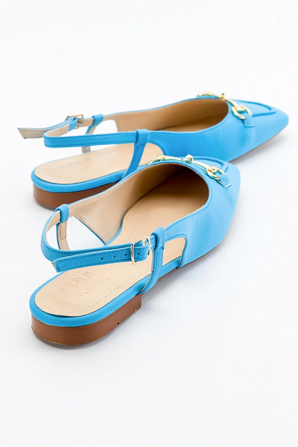 Area - Baby Blue Closed-Toe Buckle Flat Sandal (Women) - Image 3
