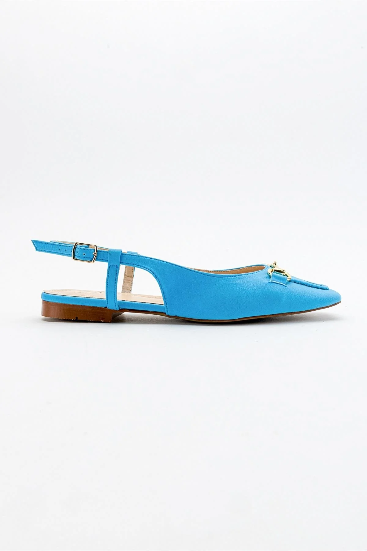 Area - Baby Blue Closed-Toe Buckle Flat Sandal (Women) - Image 6