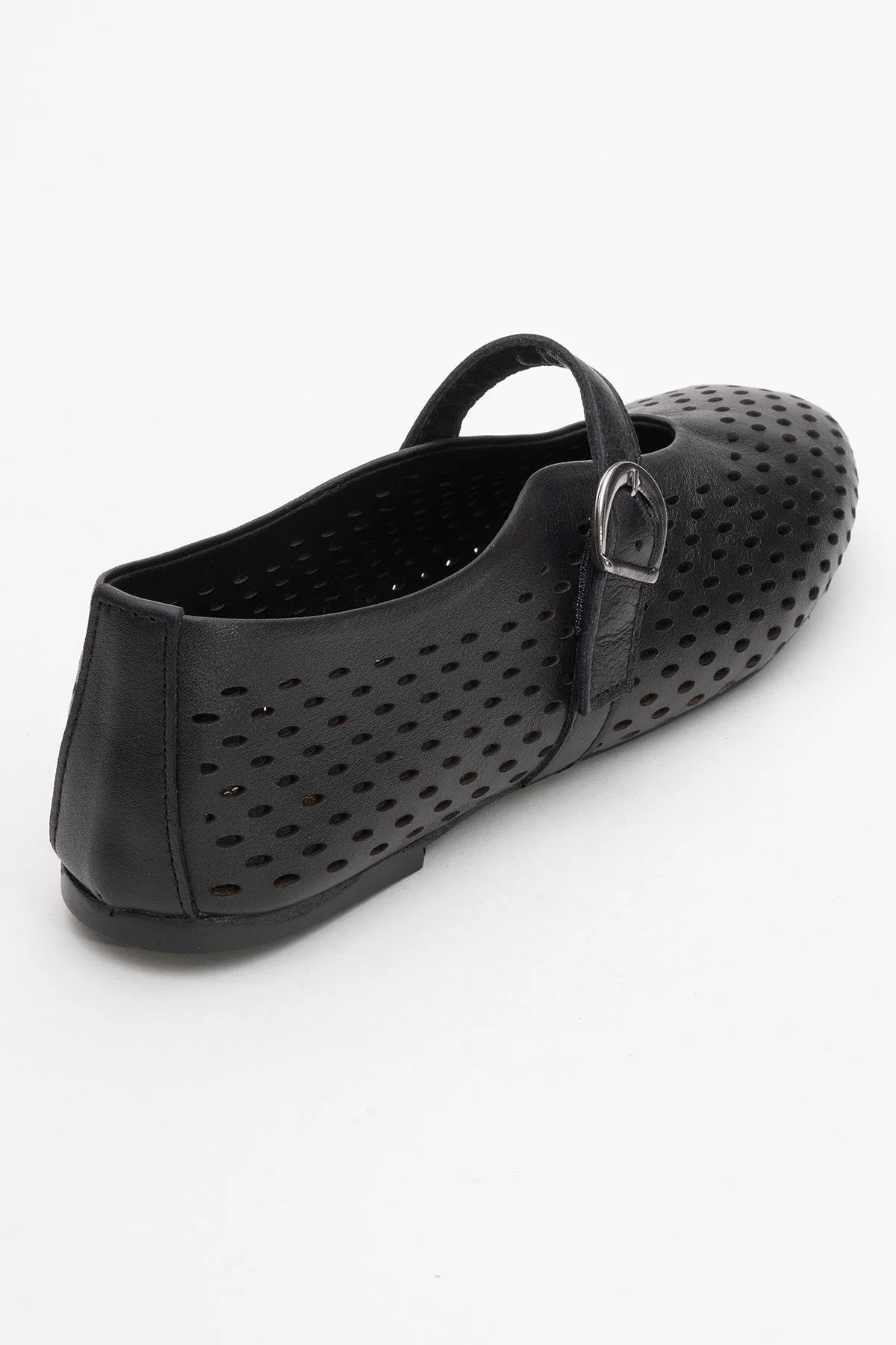 Arian Black Suede Leather Ballet Flat (Women) - Image 5
