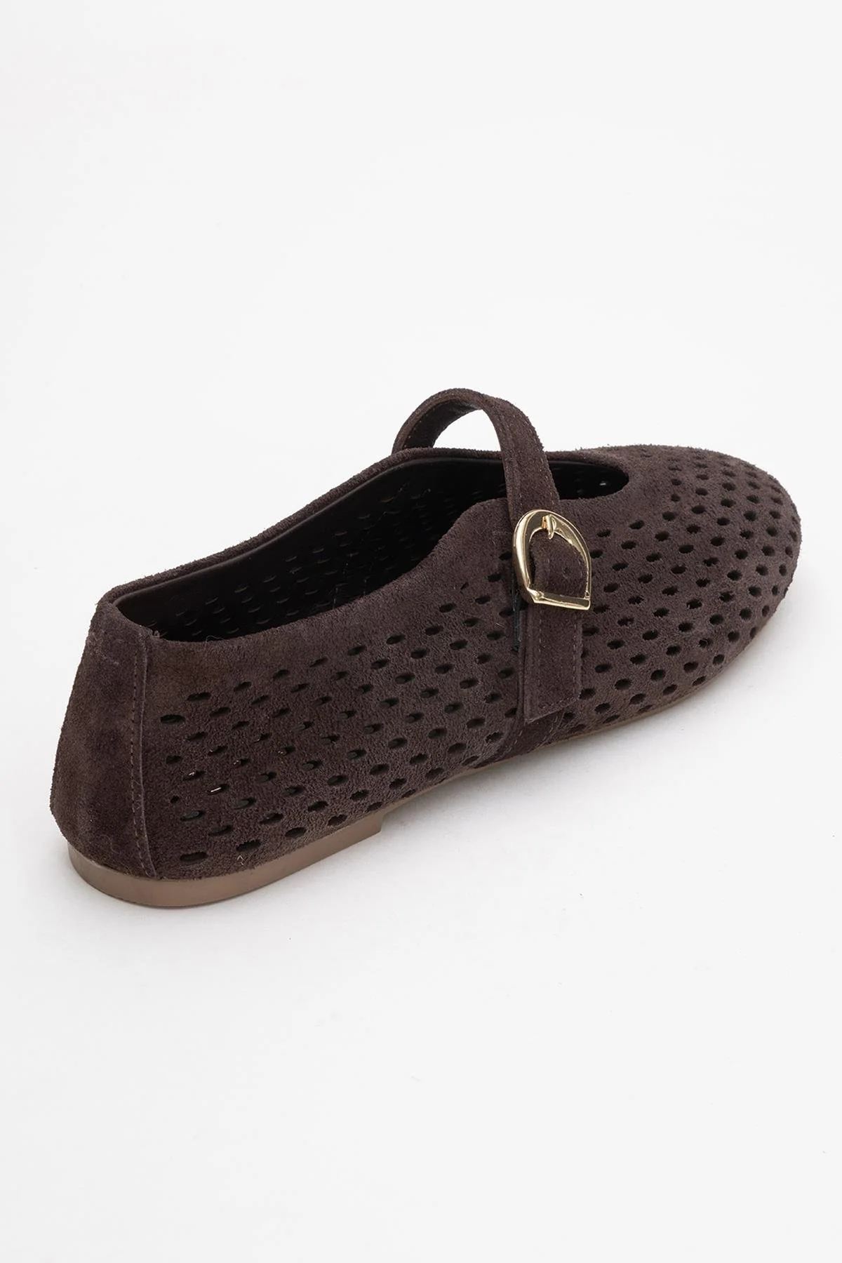 Arian - Brown Genuine Leather Ballet Flat (Women) - Image 5