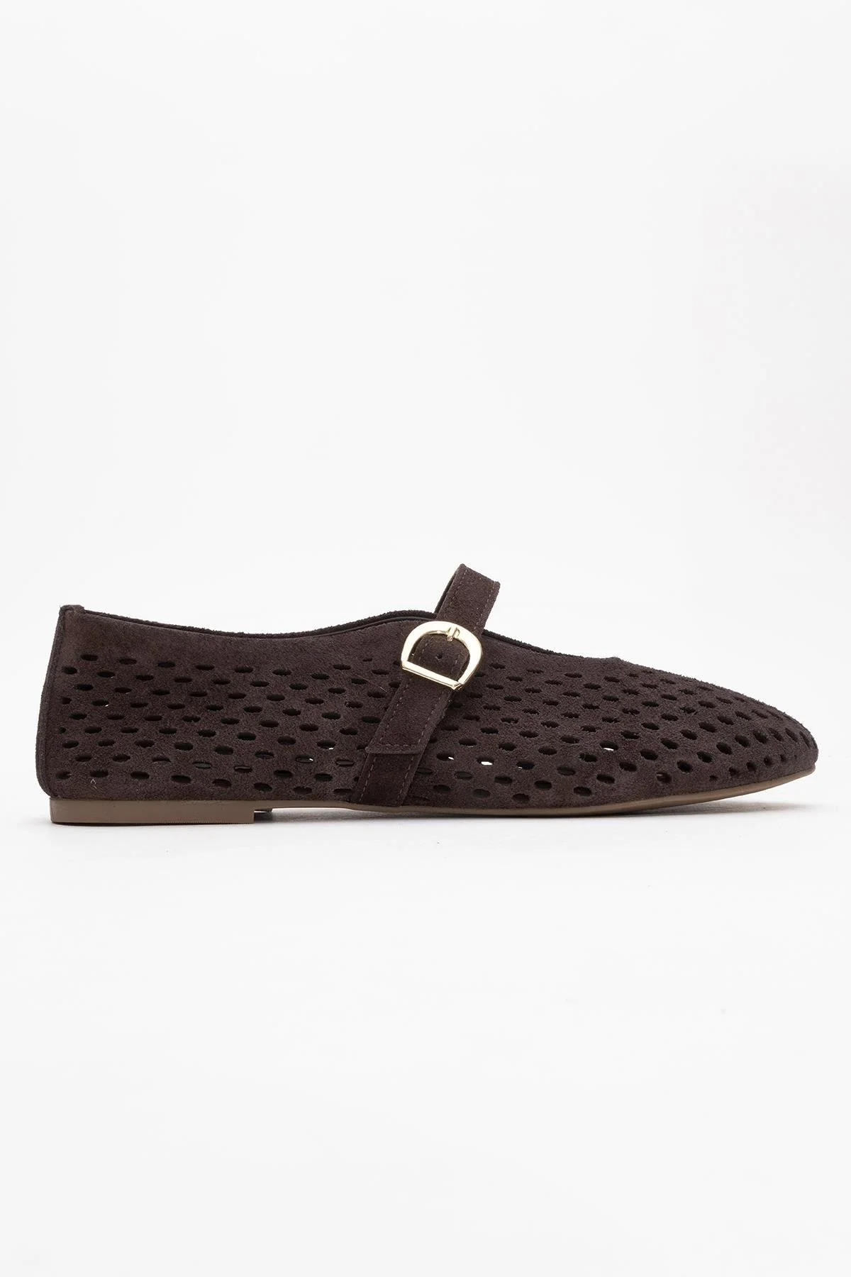 Arian - Brown Genuine Leather Ballet Flat (Women) - Image 6